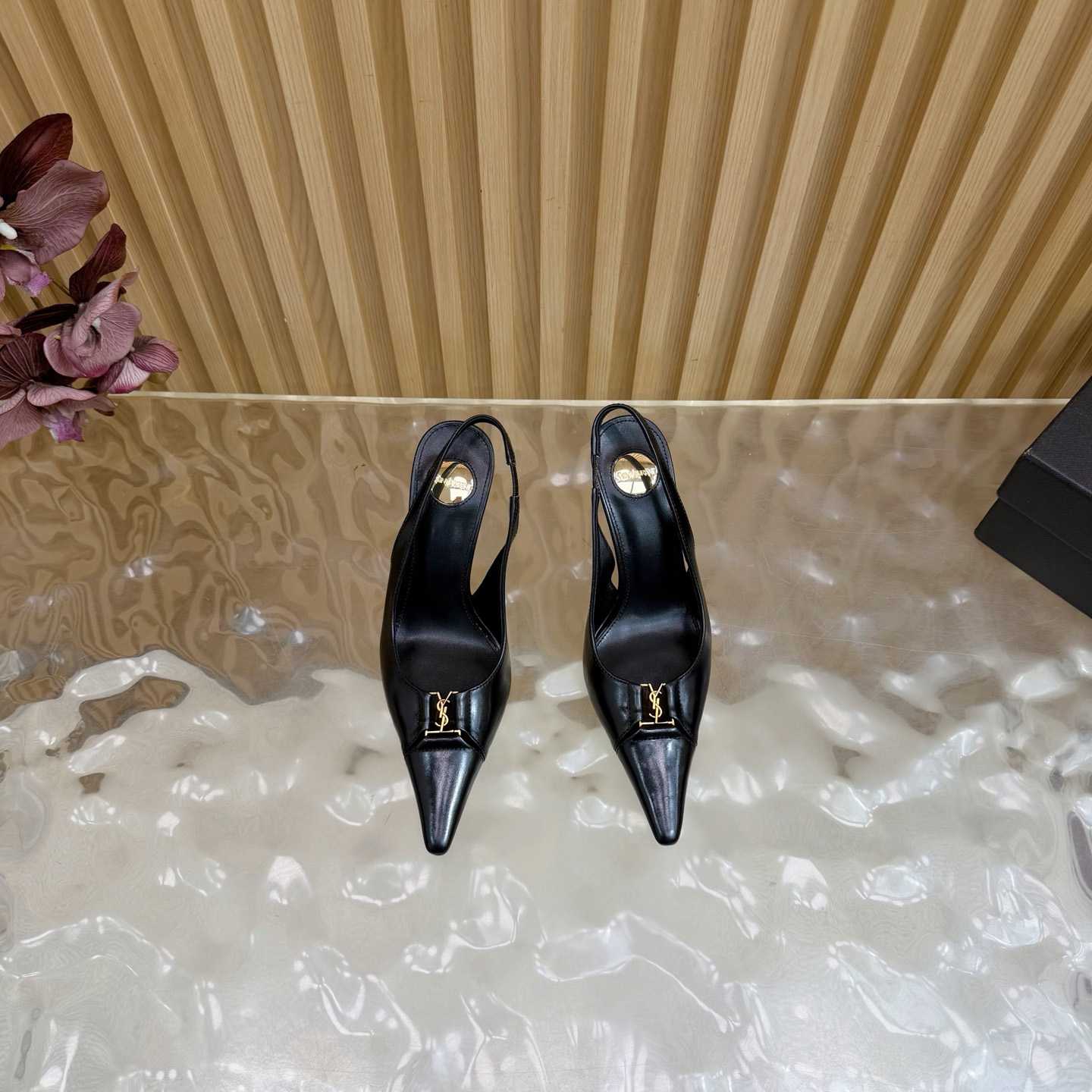 Saint Laurent Babylone Breteuil Slingback Pumps - FashionPlug