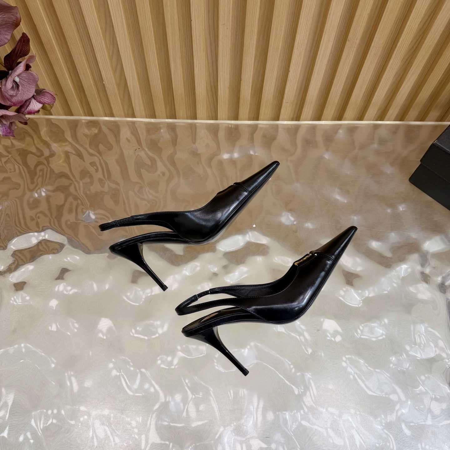 Saint Laurent Babylone Breteuil Slingback Pumps - FashionPlug