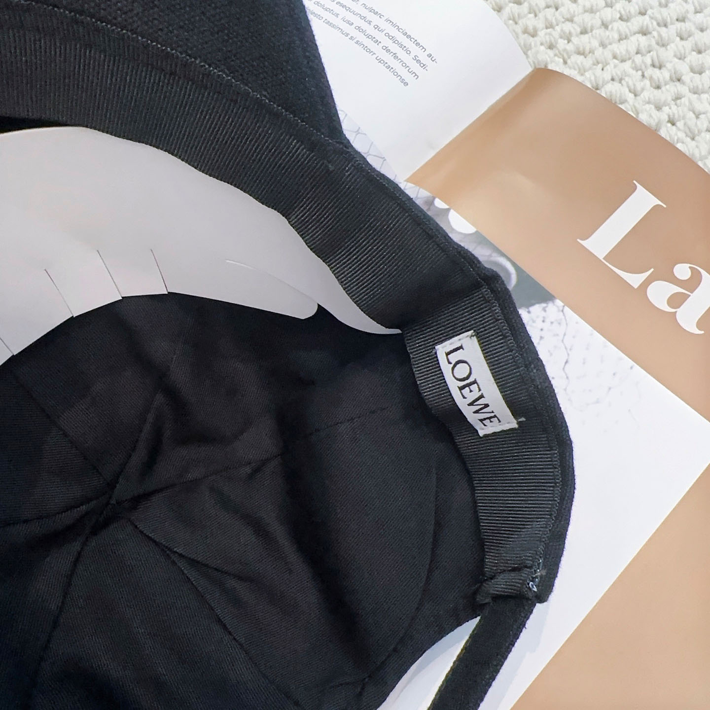 Loewe Patch Cap In Canvas - FashionPlug