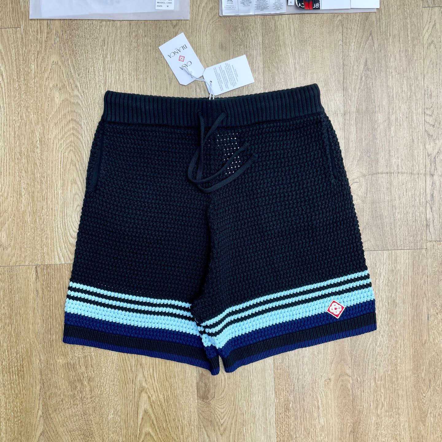 Casablanca Tennis Cotton Crochet Shorts  D0117 - FashionPlug
