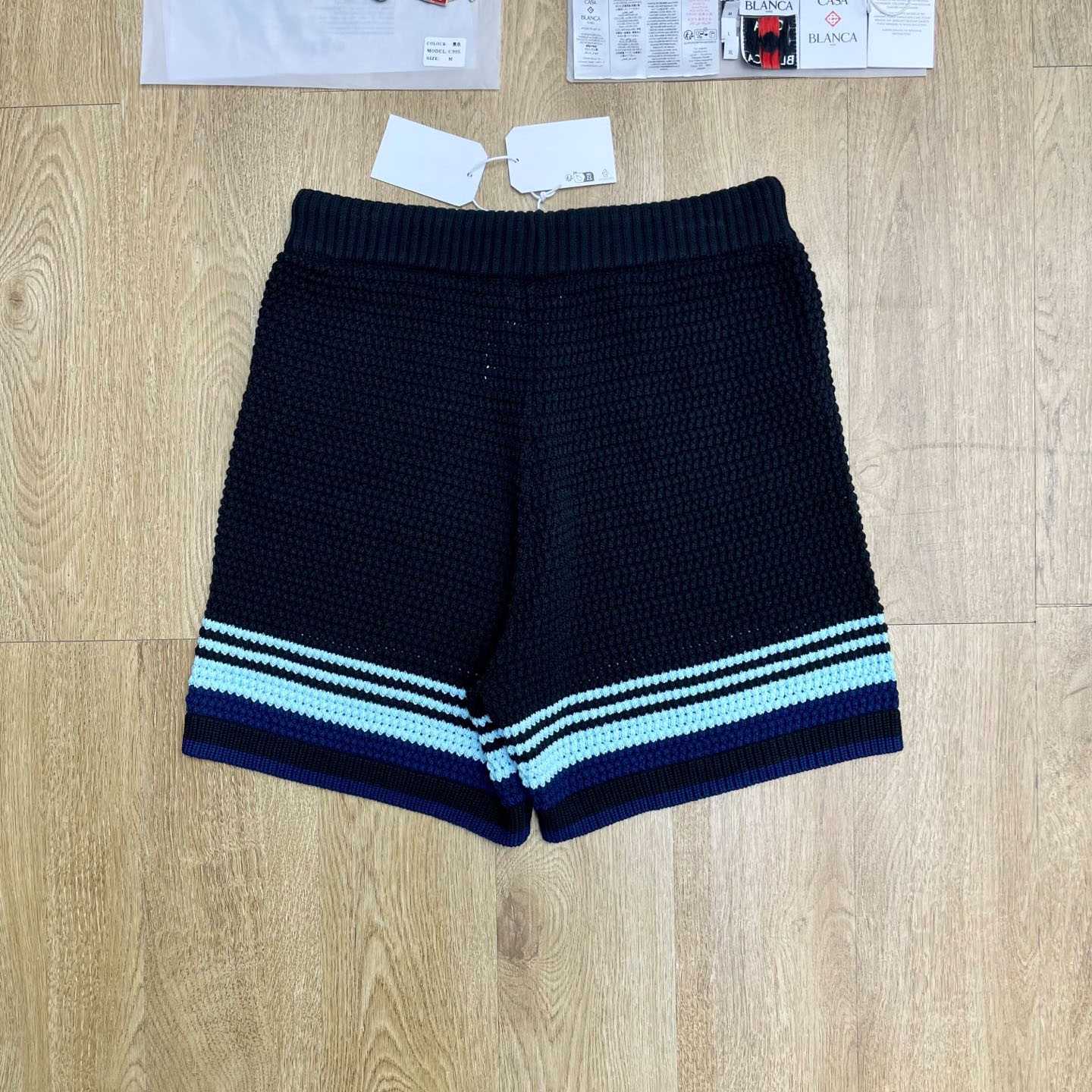 Casablanca Tennis Cotton Crochet Shorts  D0117 - FashionPlug