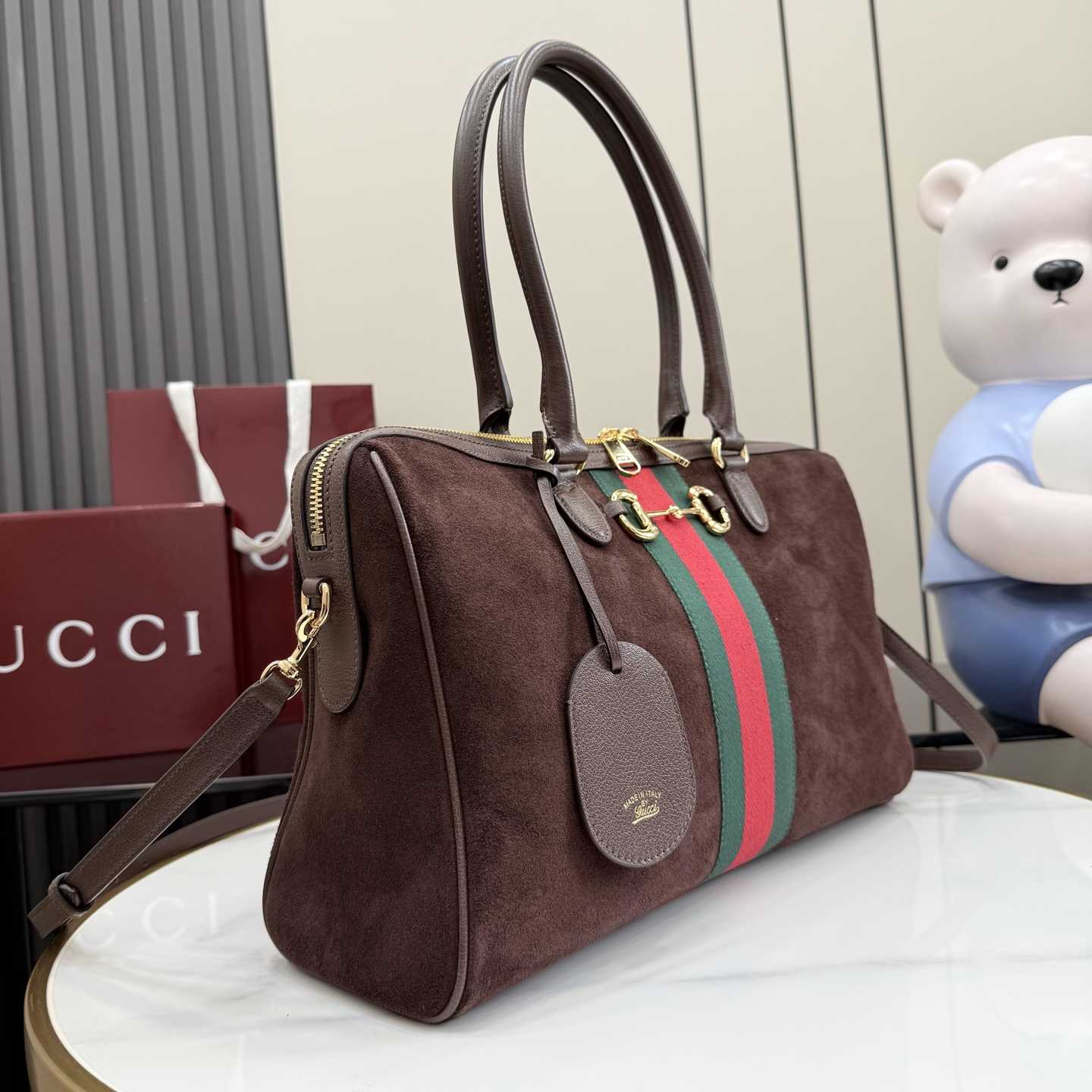 Gucci Borsetto Large Boston Bag - FashionPlug