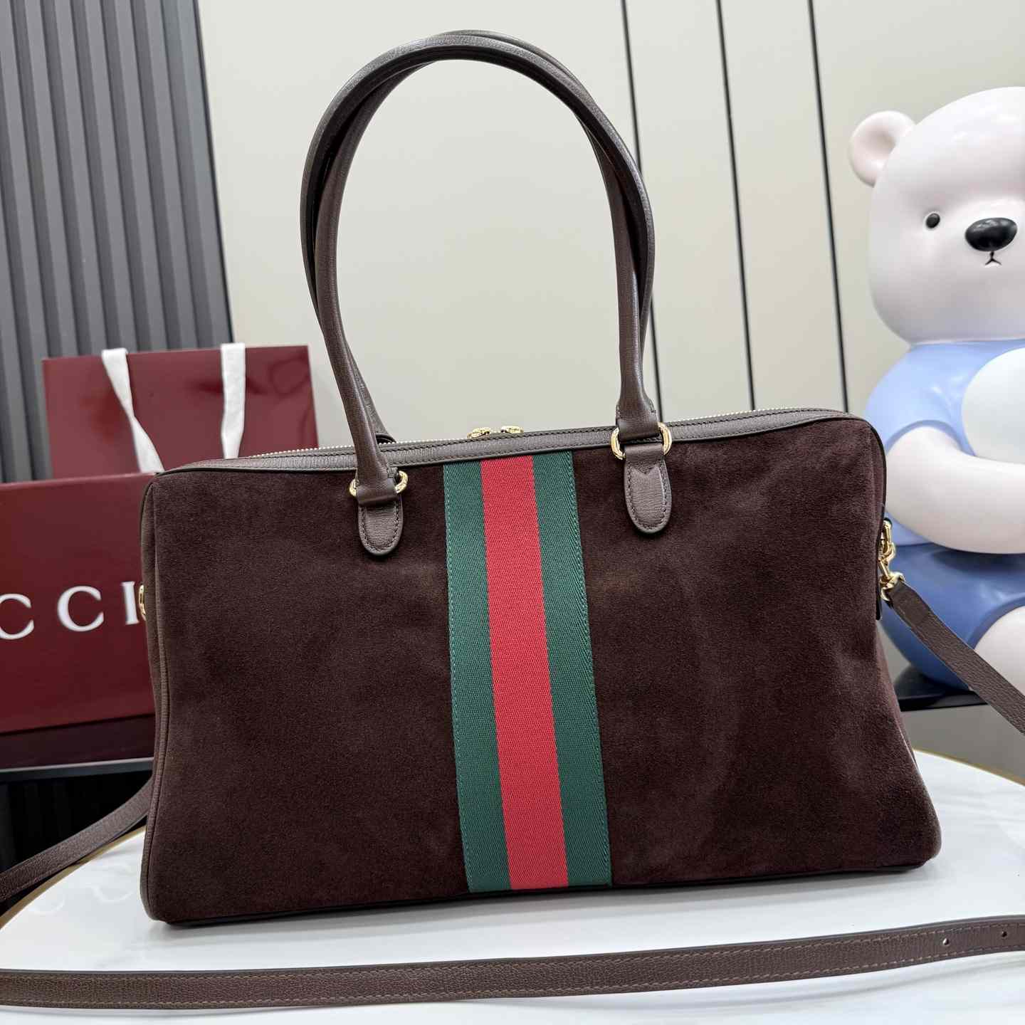 Gucci Borsetto Large Boston Bag - FashionPlug