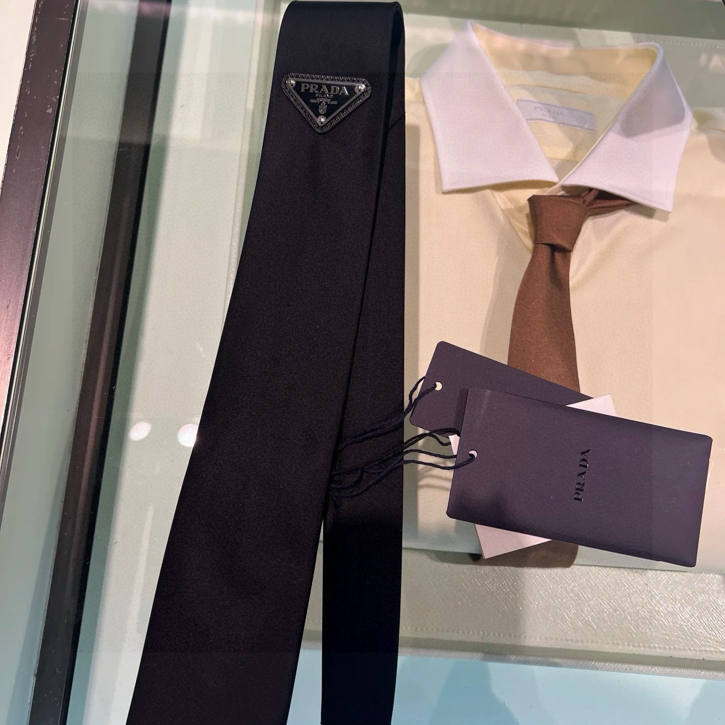 Prada Prada Logo Tie - FashionPlug