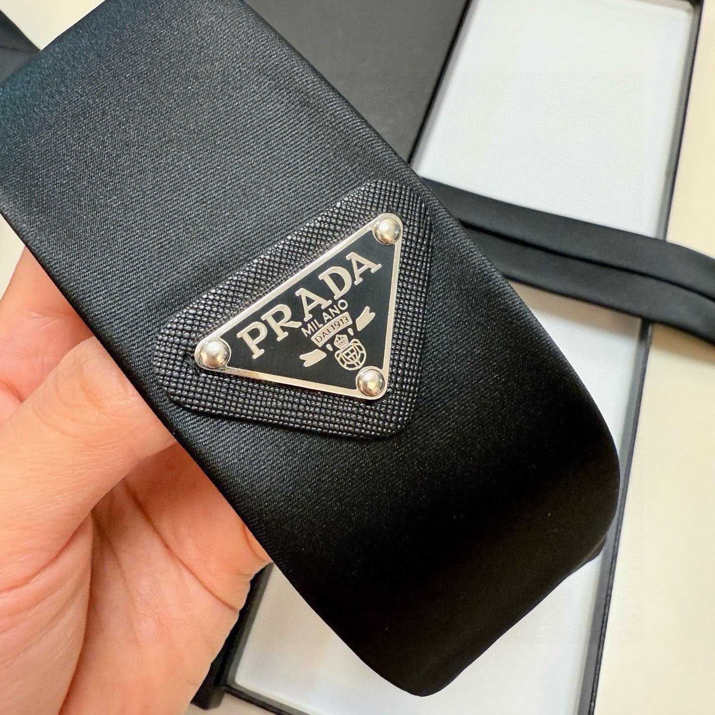 Prada Prada Logo Tie - FashionPlug