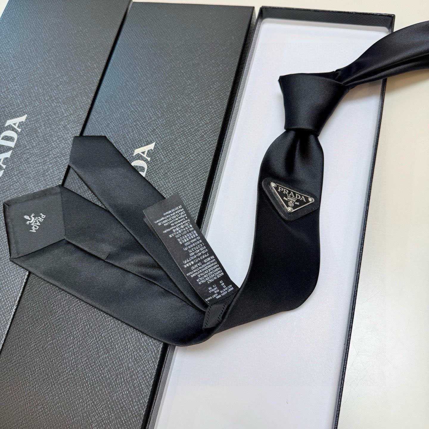 Prada Prada Logo Tie - FashionPlug