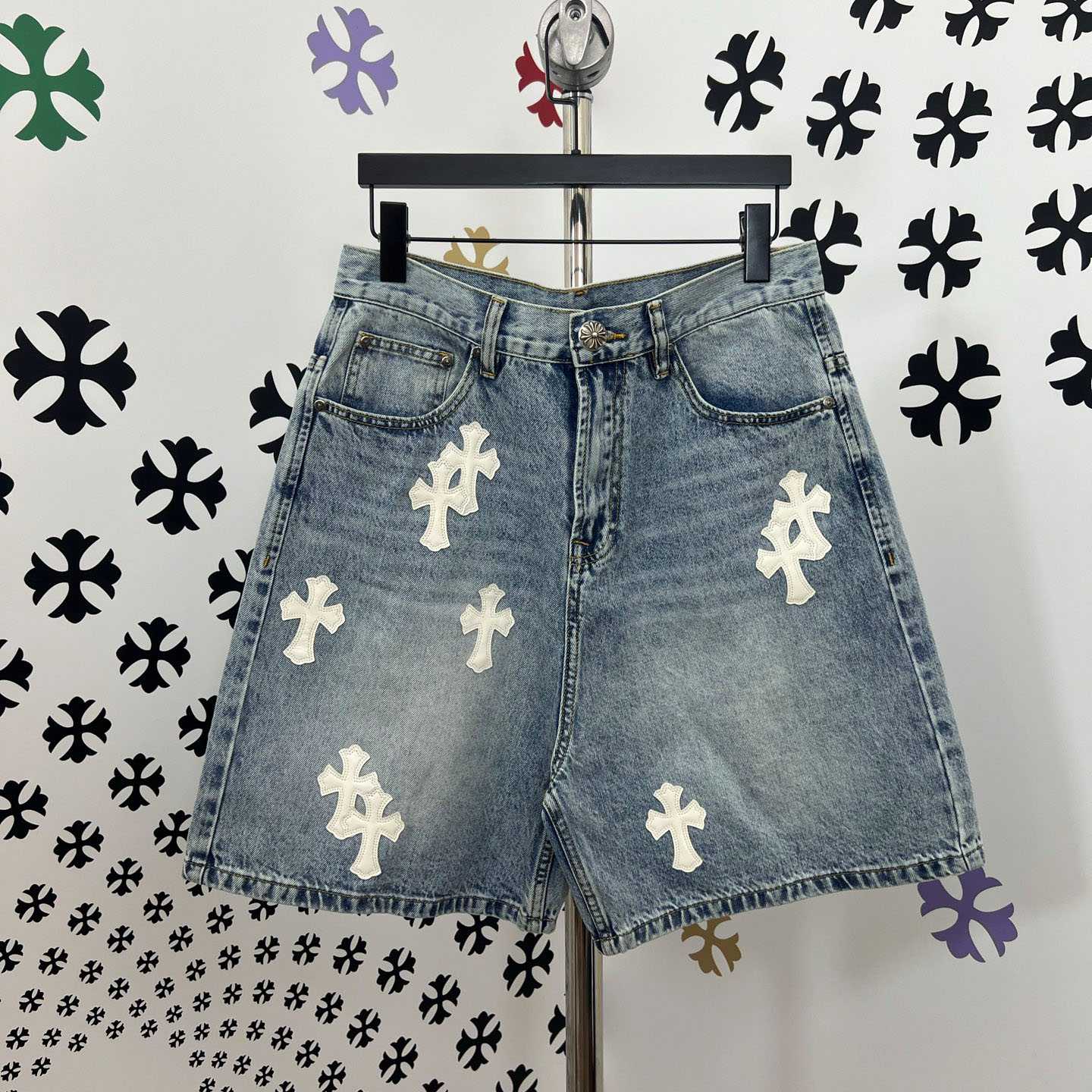 Chrome Hearts Denim Shorts - FashionPlug