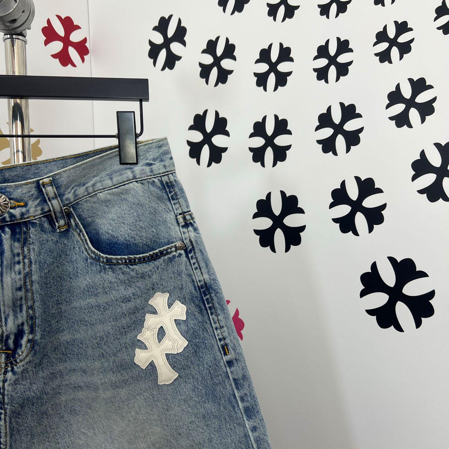 Chrome Hearts Denim Shorts - FashionPlug