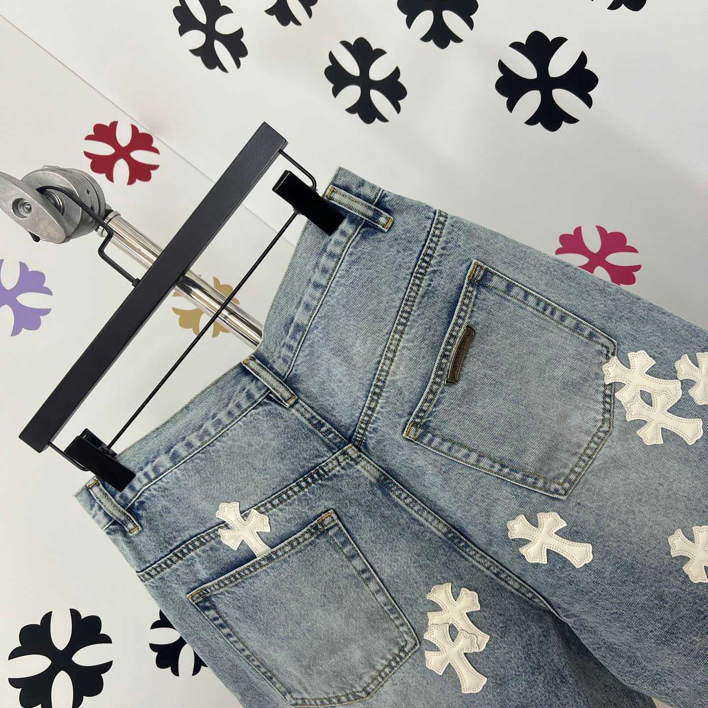 Chrome Hearts Denim Shorts - FashionPlug