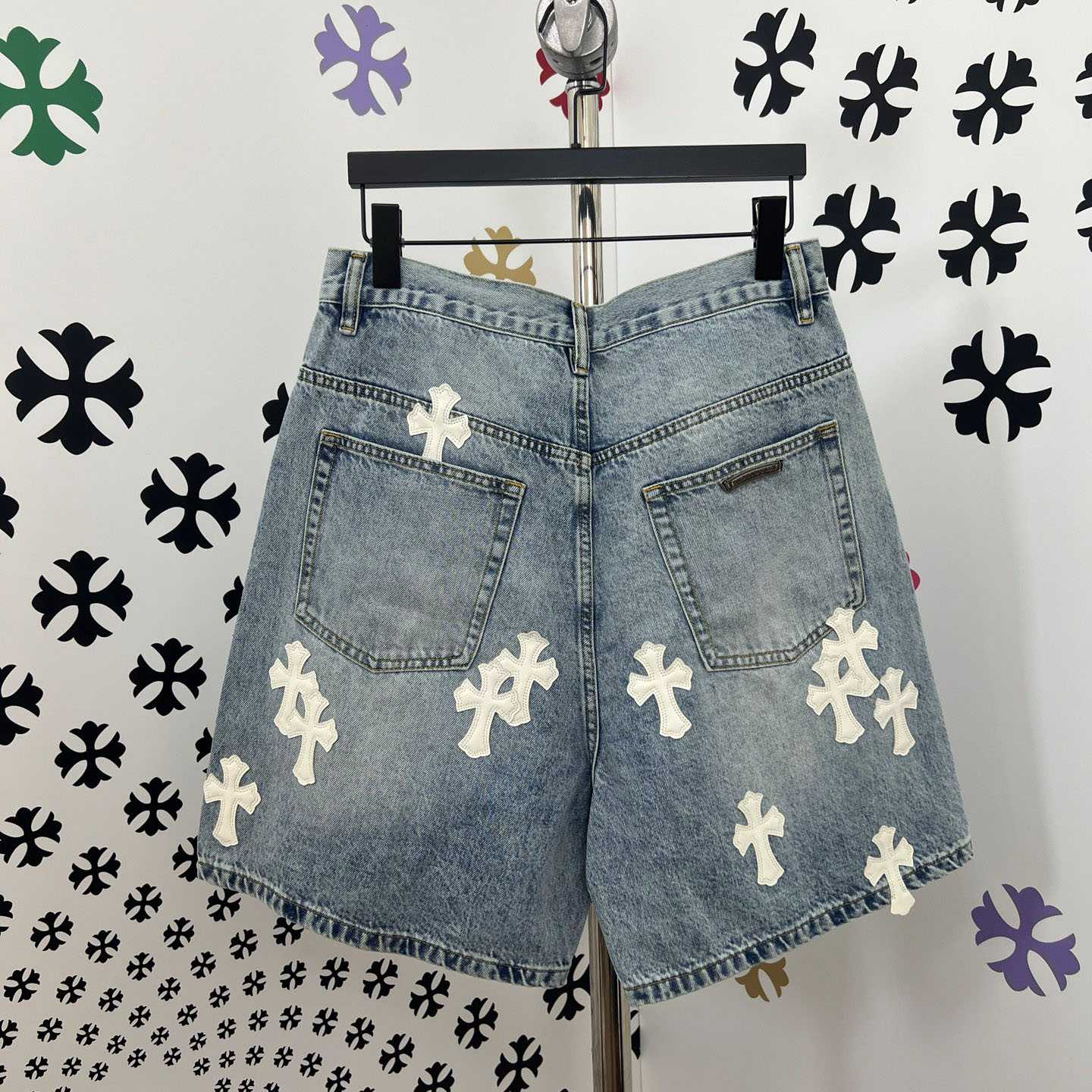 Chrome Hearts Denim Shorts - FashionPlug