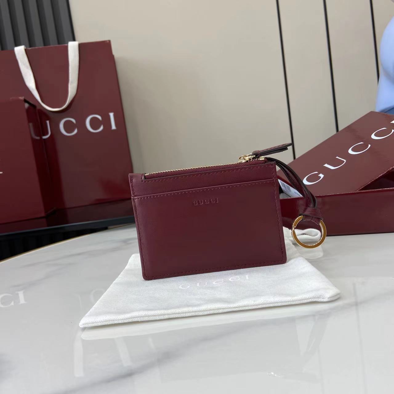 Gucci GG Marmont Zip Key Pouch - FashionPlug