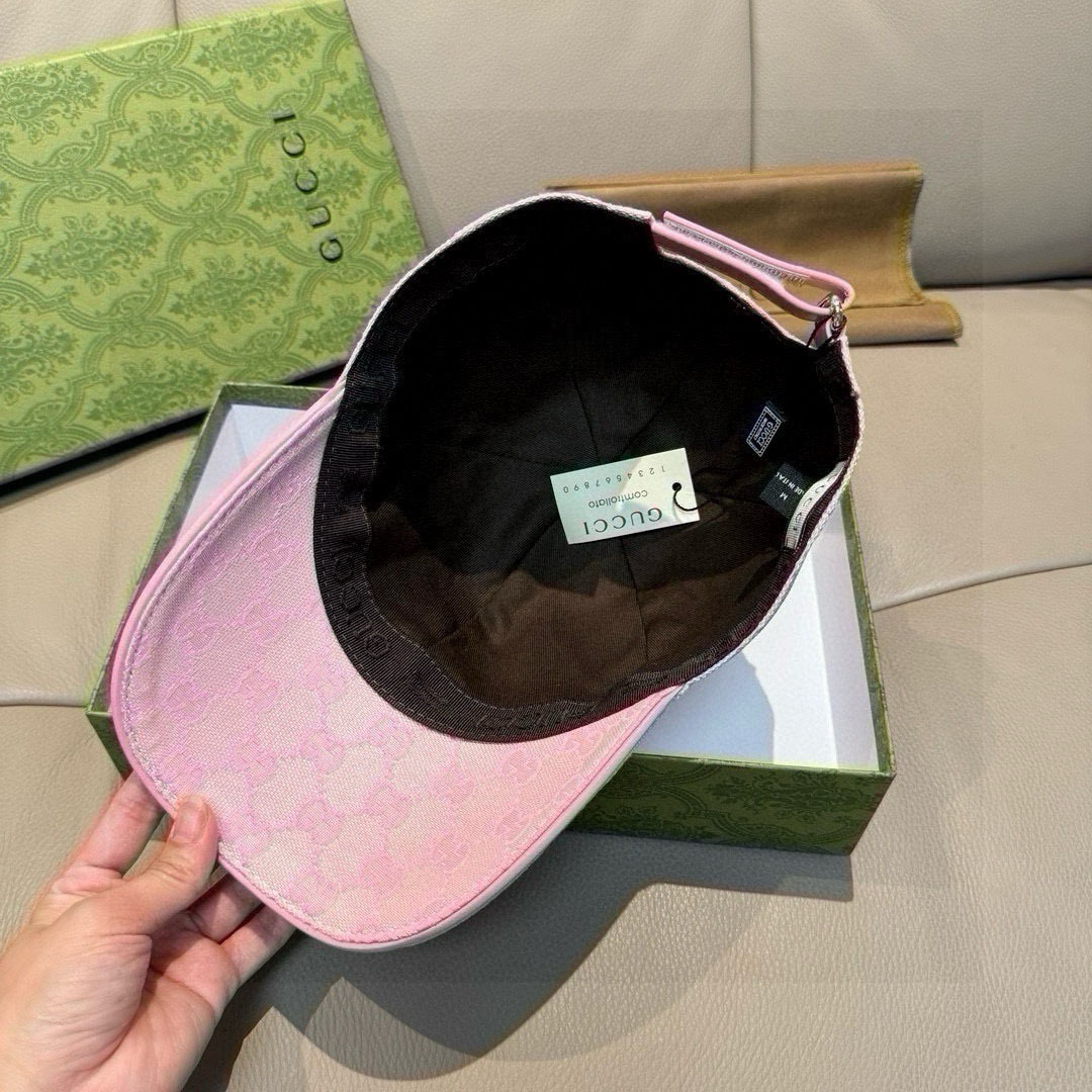 Gucci Original GG Canvas Baseball Hat With Web - FashionPlug