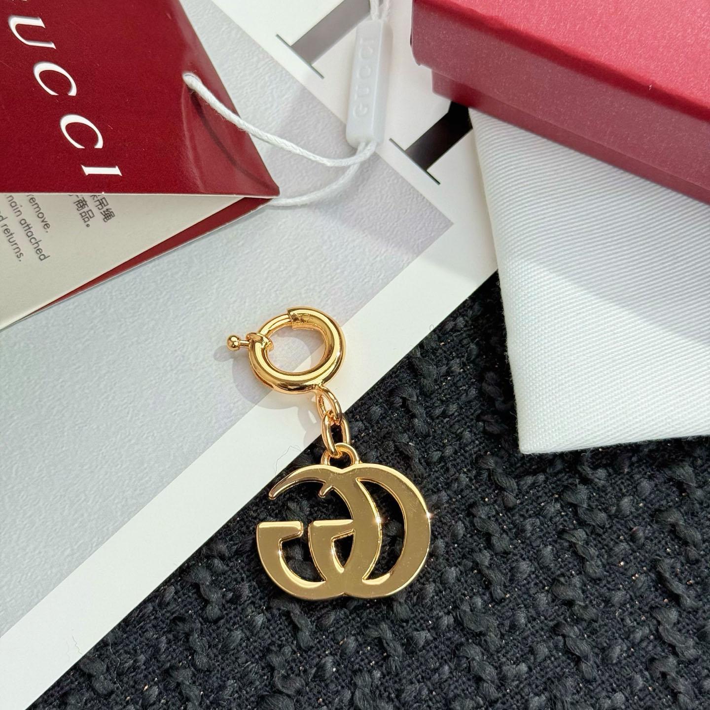 Gucci Double G Bag Charm - FashionPlug