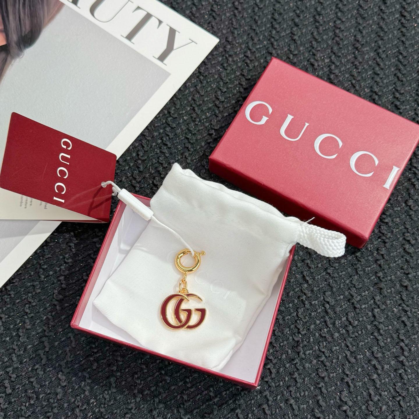 Gucci Double G Bag Charm - FashionPlug