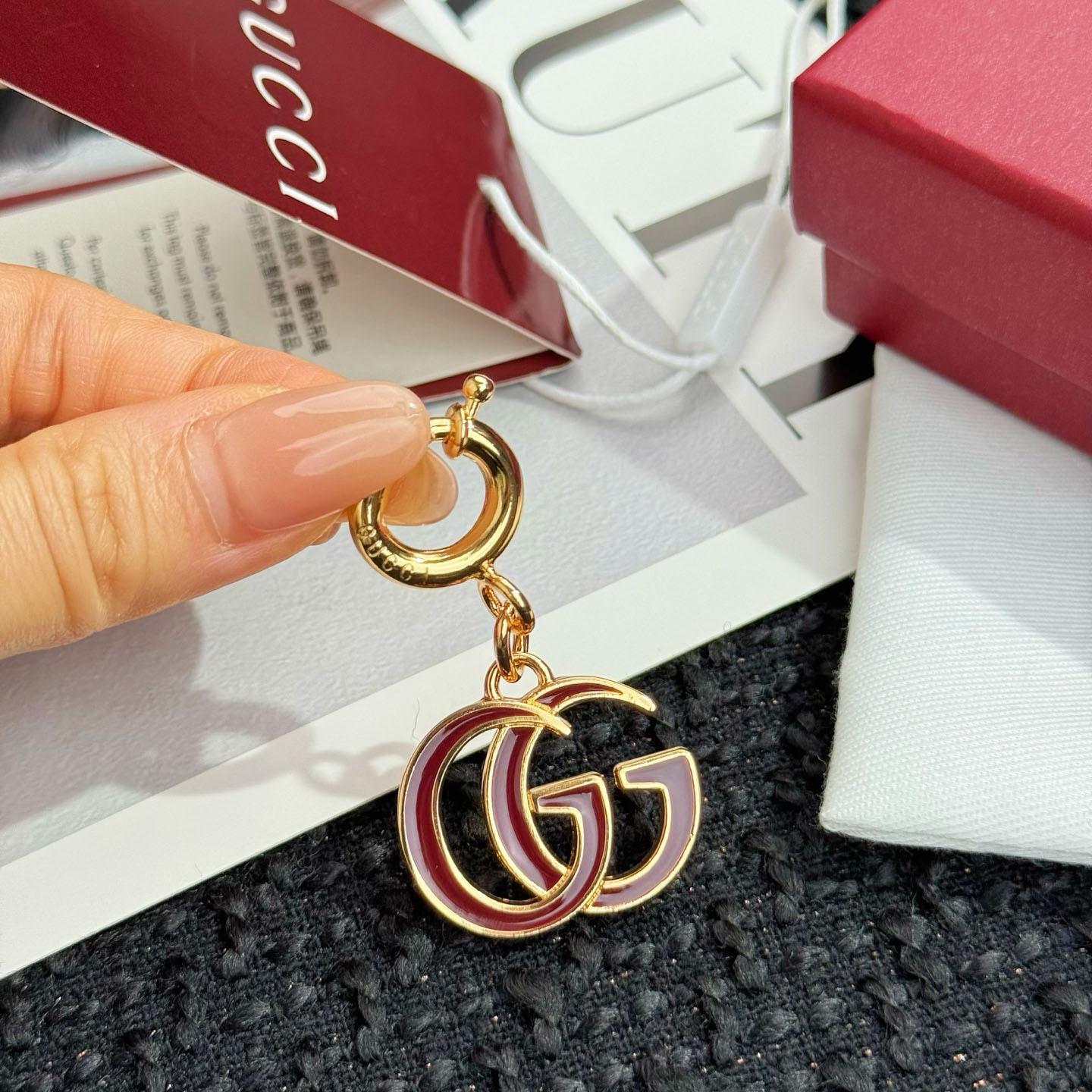 Gucci Double G Bag Charm - FashionPlug