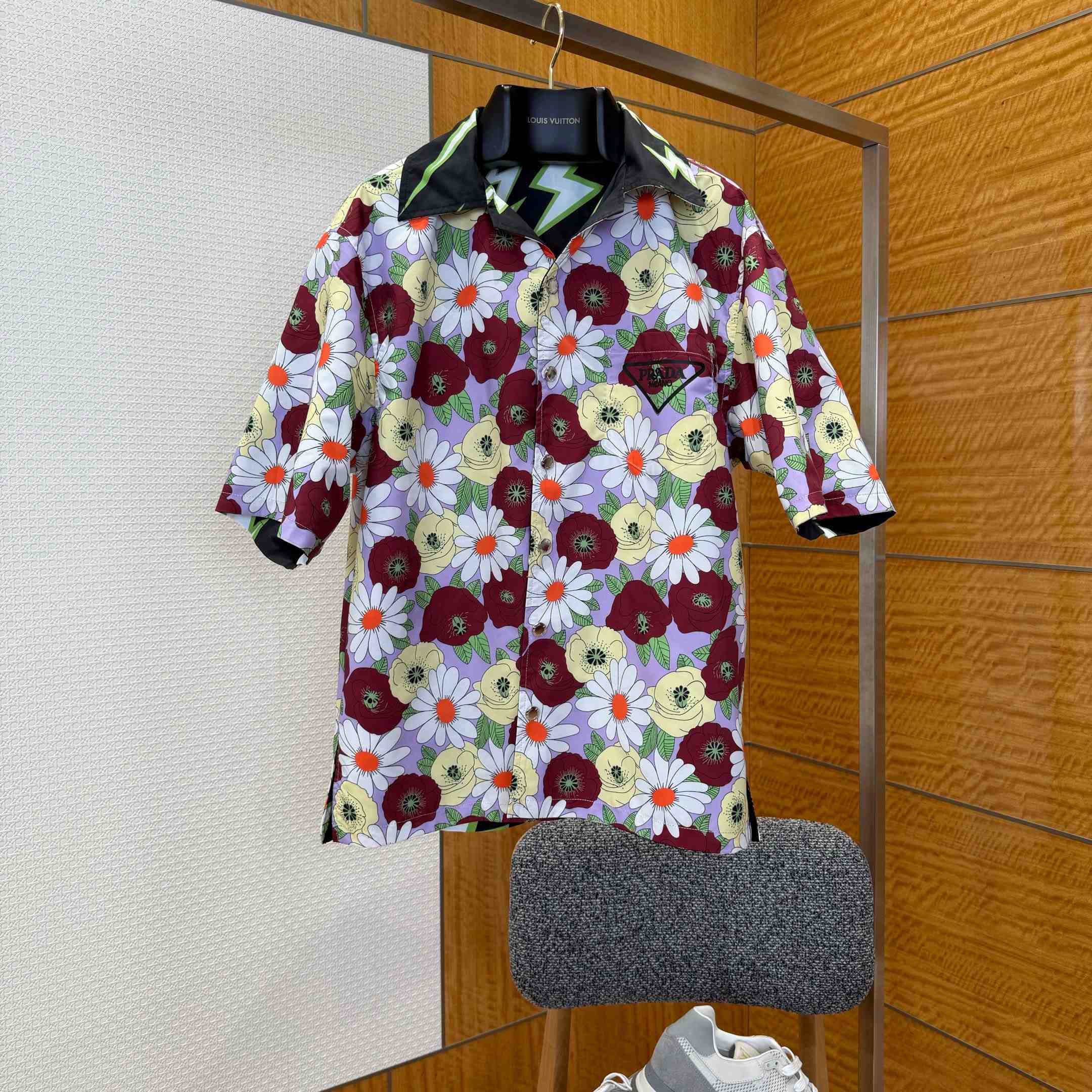Prada Timecapsule Printed Cotton Shirt - FashionPlug