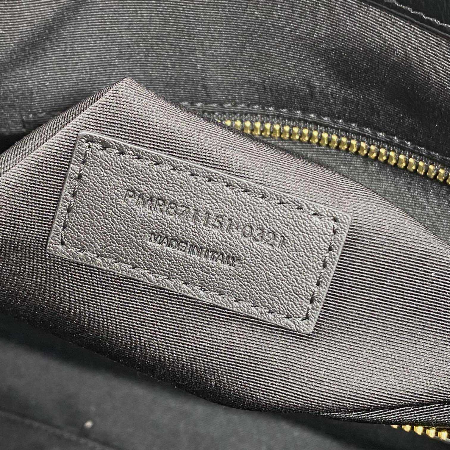 Saint Laurent Nini Shopping In Vintage Leather - FashionPlug