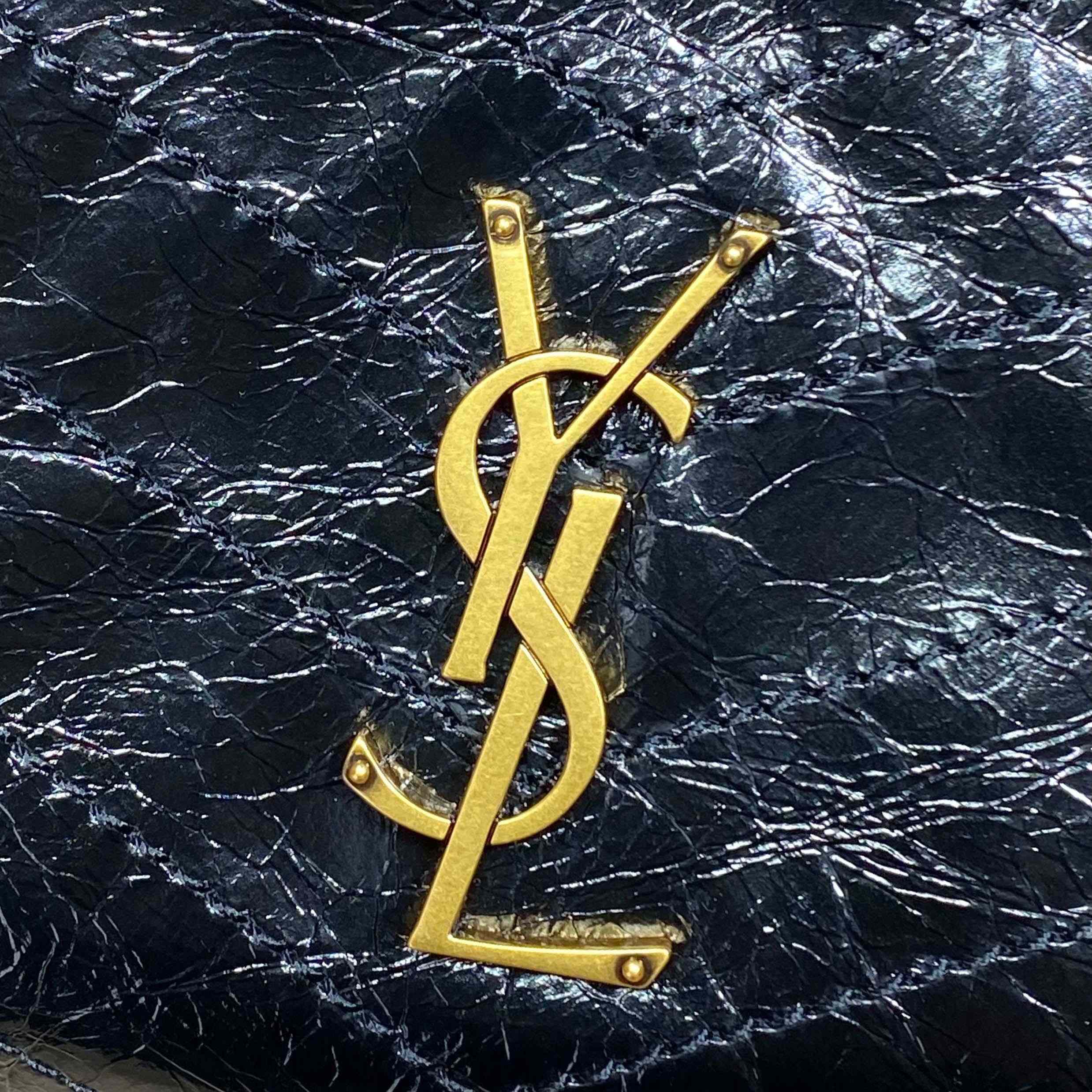 Saint Laurent Nini Shopping In Vintage Leather - FashionPlug