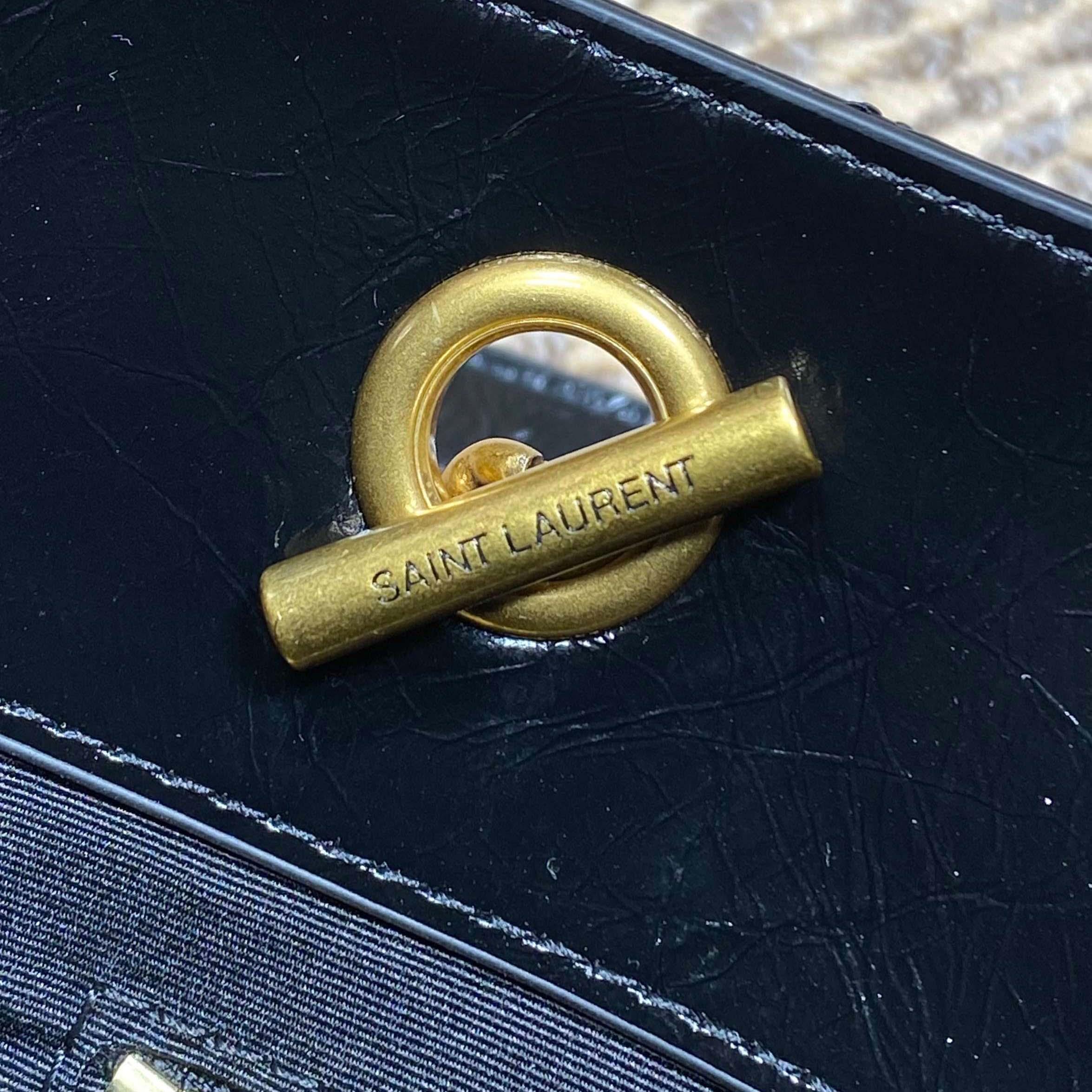 Saint Laurent Nini Small Shopping In Vintage Leather  - FashionPlug