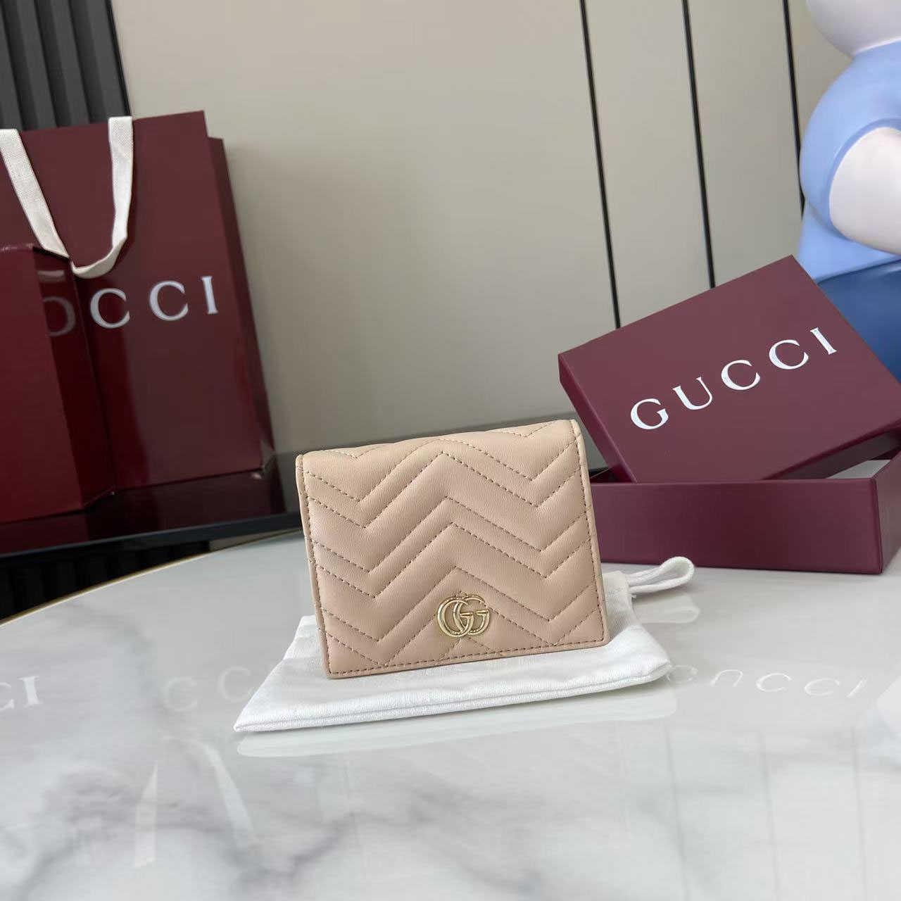 Gucci GG Marmont Card Case Wallet  466492 - FashionPlug