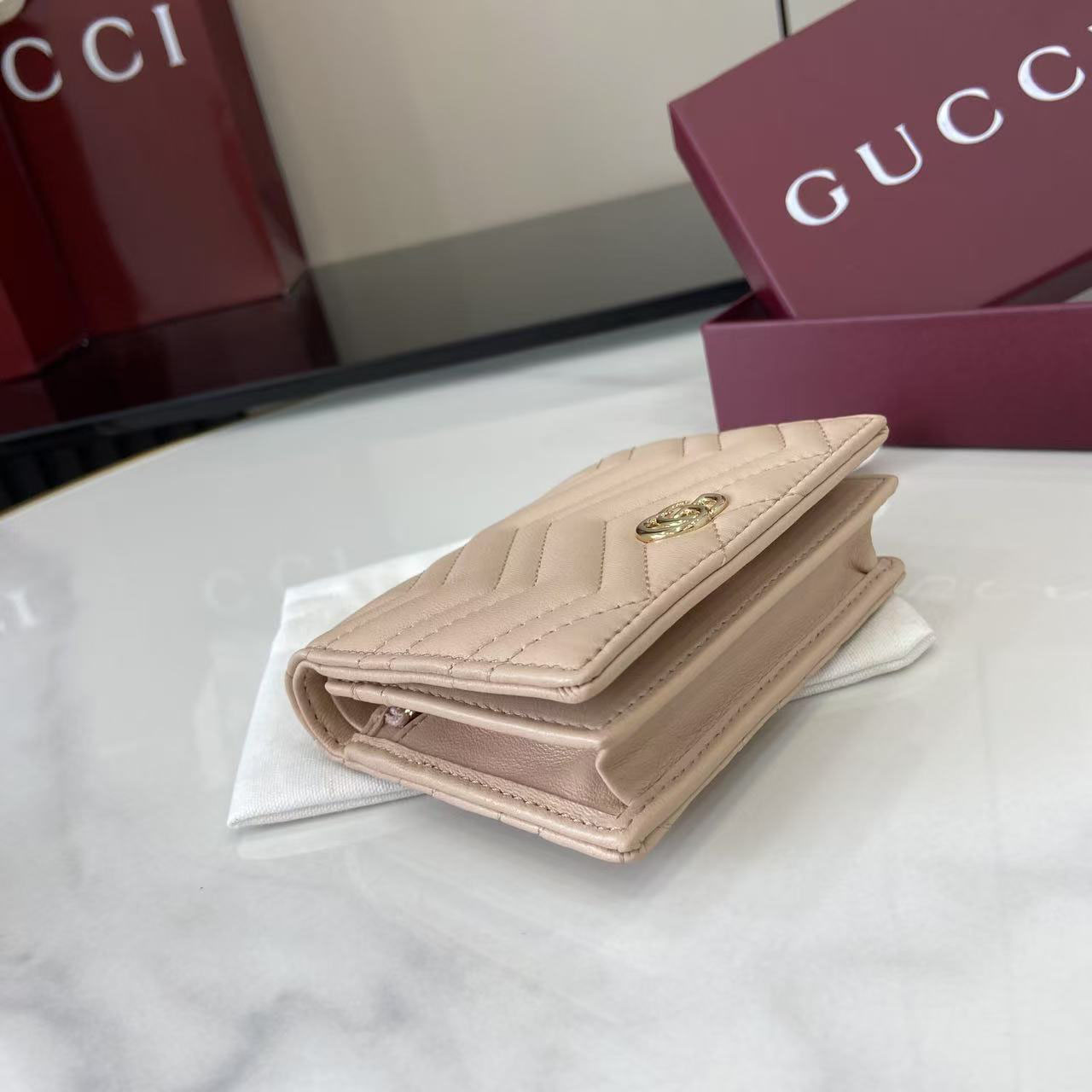 Gucci GG Marmont Card Case Wallet  466492 - FashionPlug