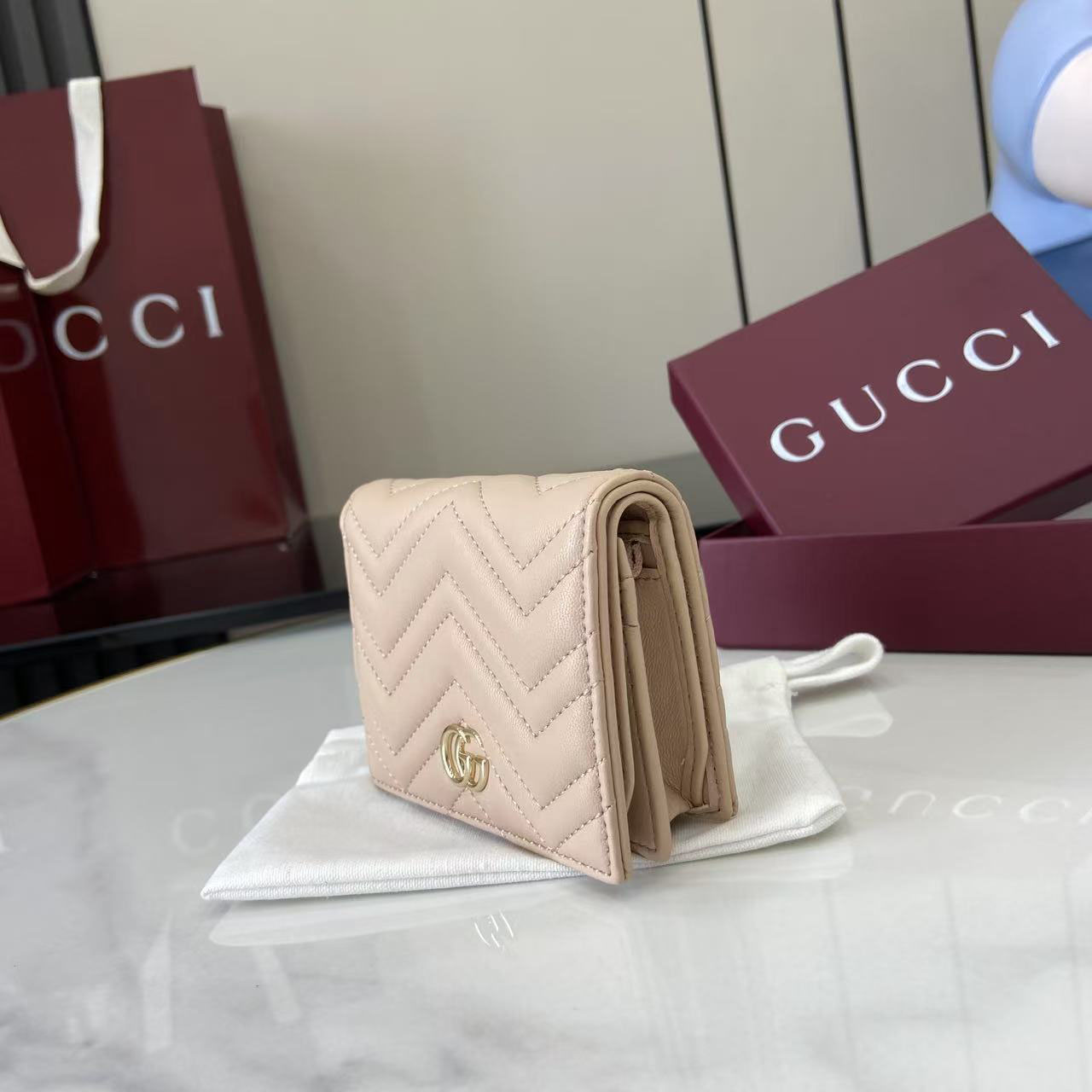 Gucci GG Marmont Card Case Wallet  466492 - FashionPlug