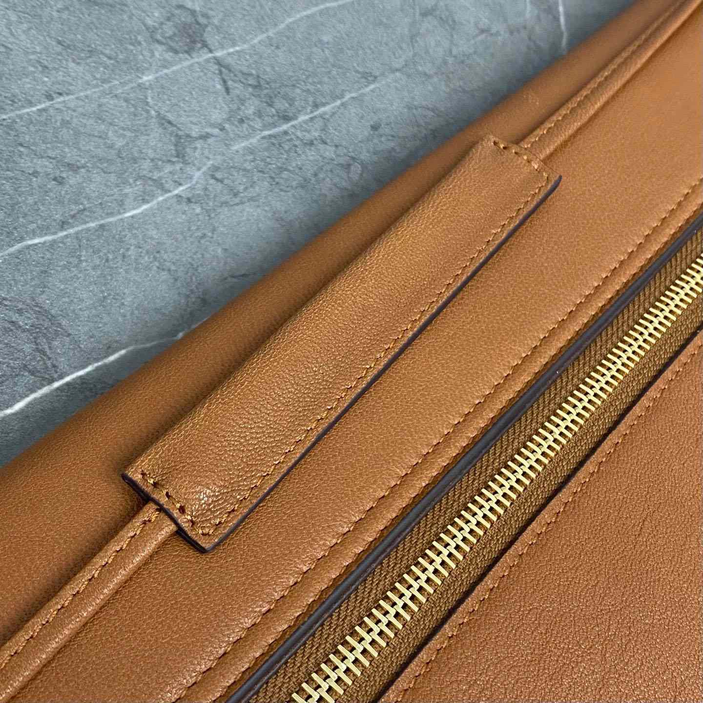 Celine HALFMOON SOFT TRIOMPHE BAG IN SUPPLE SHINY LAMBSKIN - FashionPlug