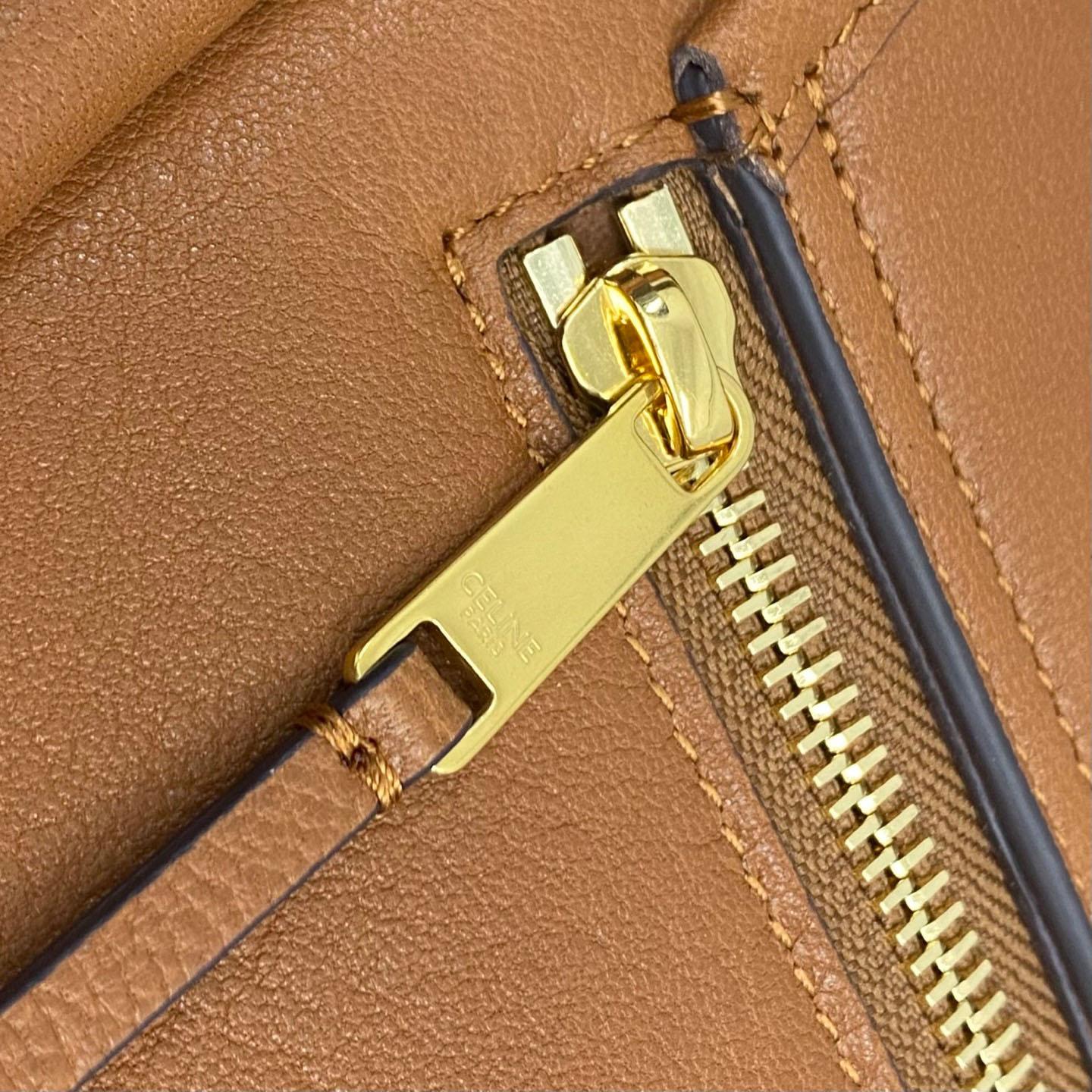 Celine HALFMOON SOFT TRIOMPHE BAG IN SUPPLE SHINY LAMBSKIN - FashionPlug