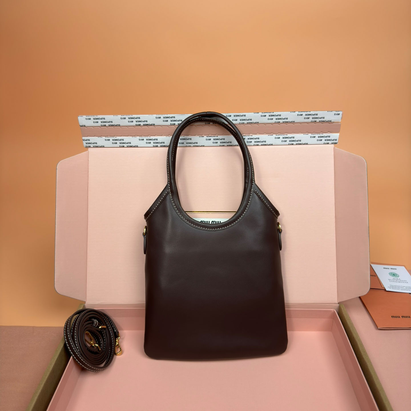 Miu Miu Ivy Leather Handbag - FashionPlug