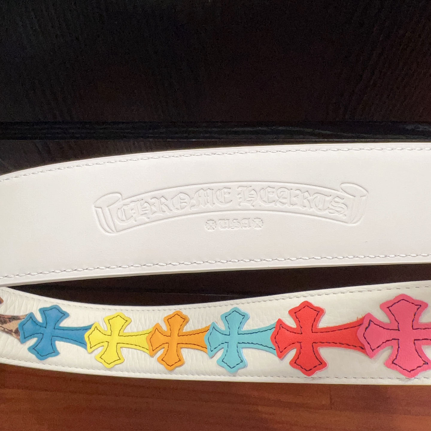 Chrome Hearts Leather Belt   - FashionPlug