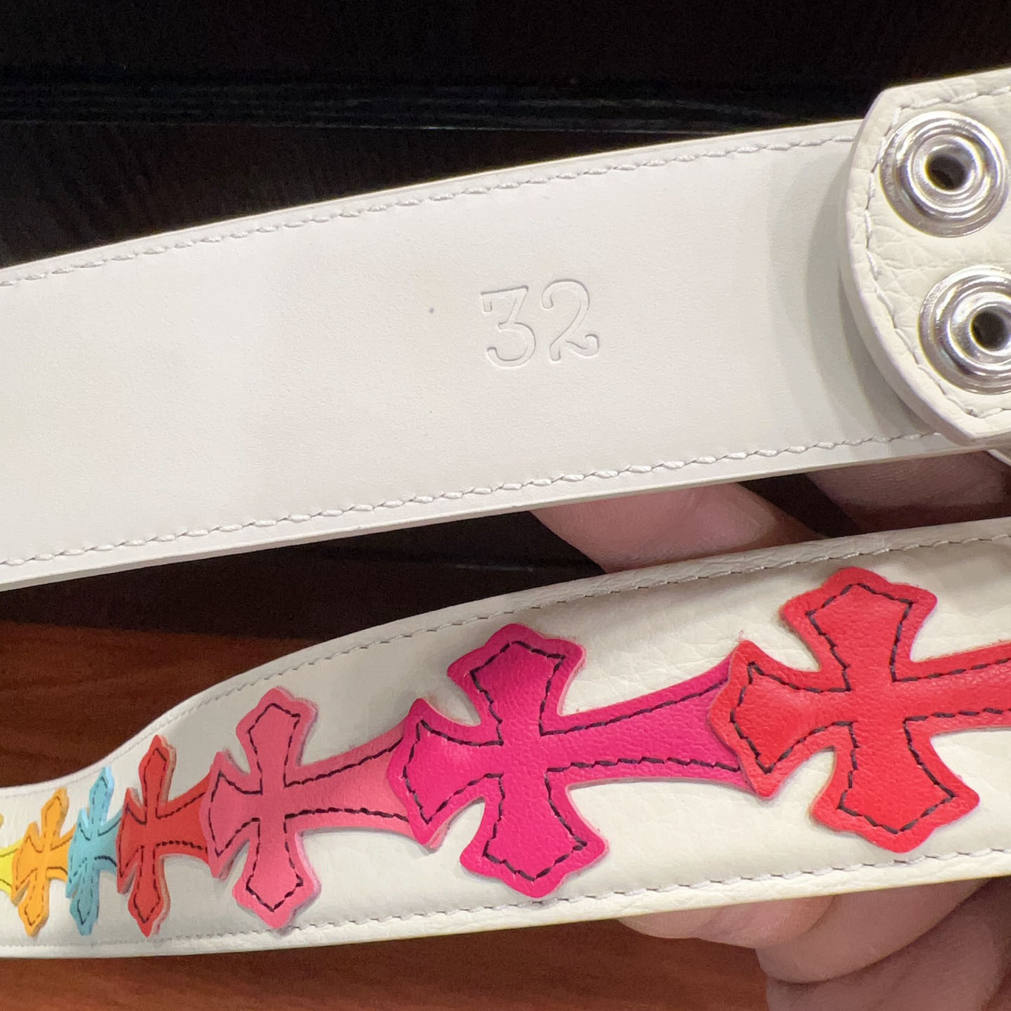 Chrome Hearts Leather Belt   - FashionPlug