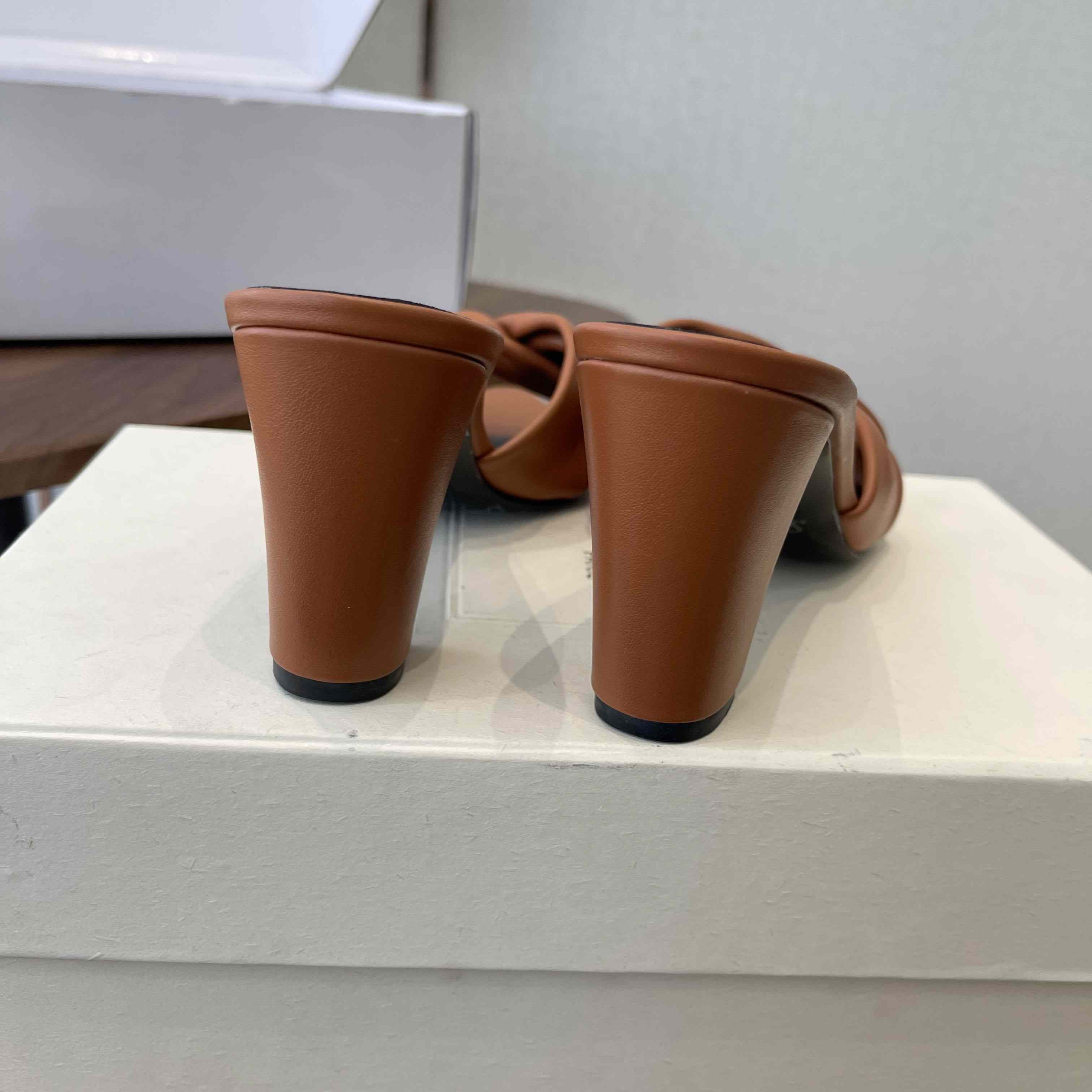 Saint Laurent FRANCIANE Mules In Smooth Leather - FashionPlug