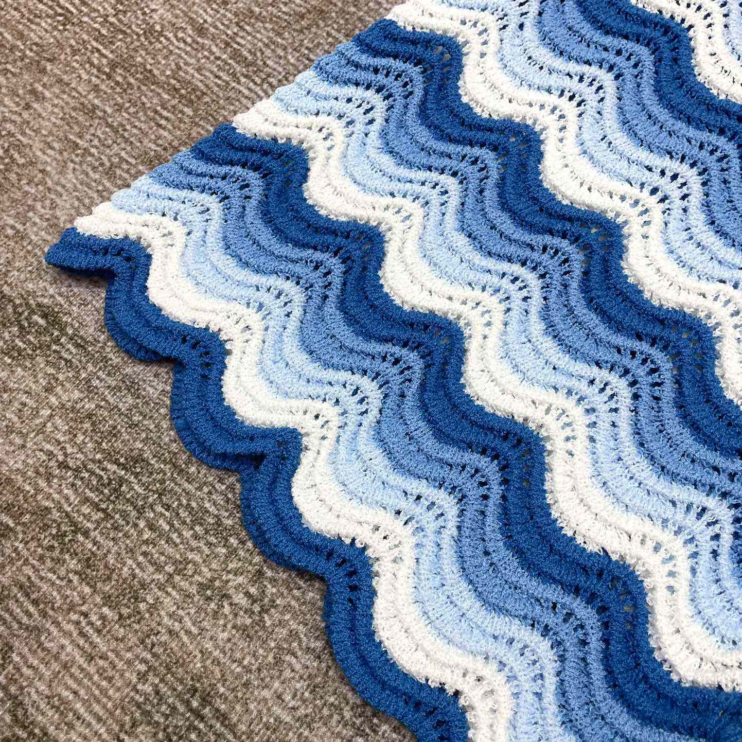 Casablanca Wavy Gradient Crochet Shorts  D008 - FashionPlug