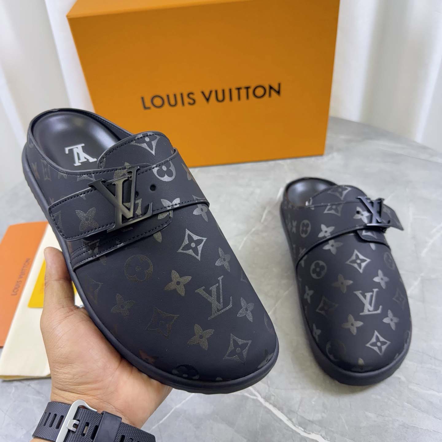 Louis Vuitton LV Easy Mule   - FashionPlug