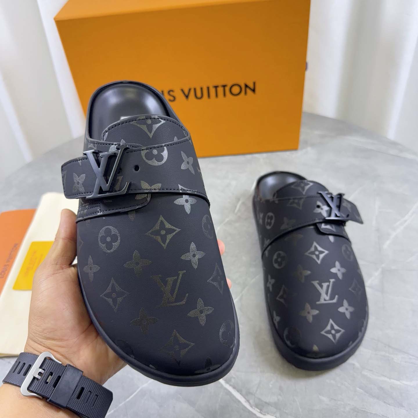 Louis Vuitton LV Easy Mule   - FashionPlug