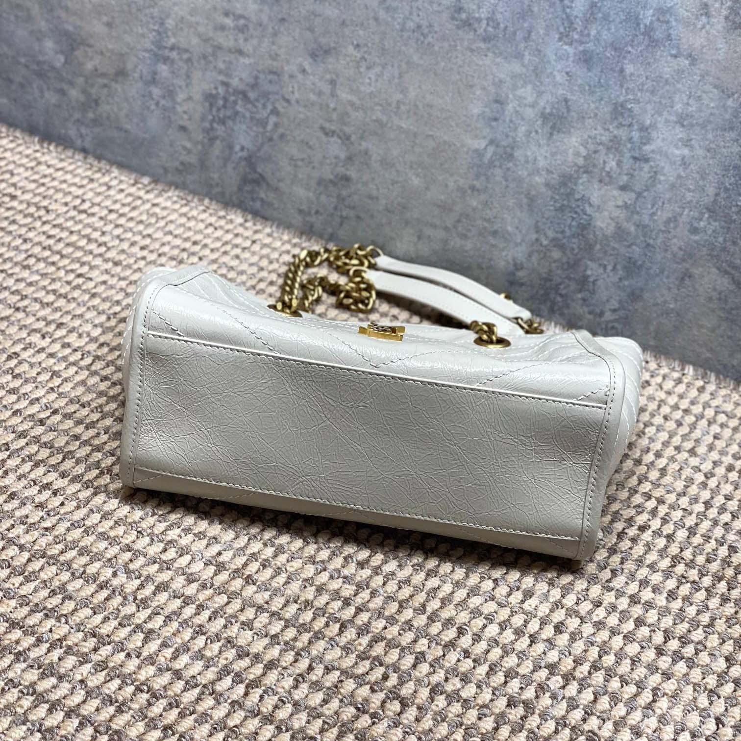 Saint Laurent Nini Small Shopping In Vintage Leather  - FashionPlug