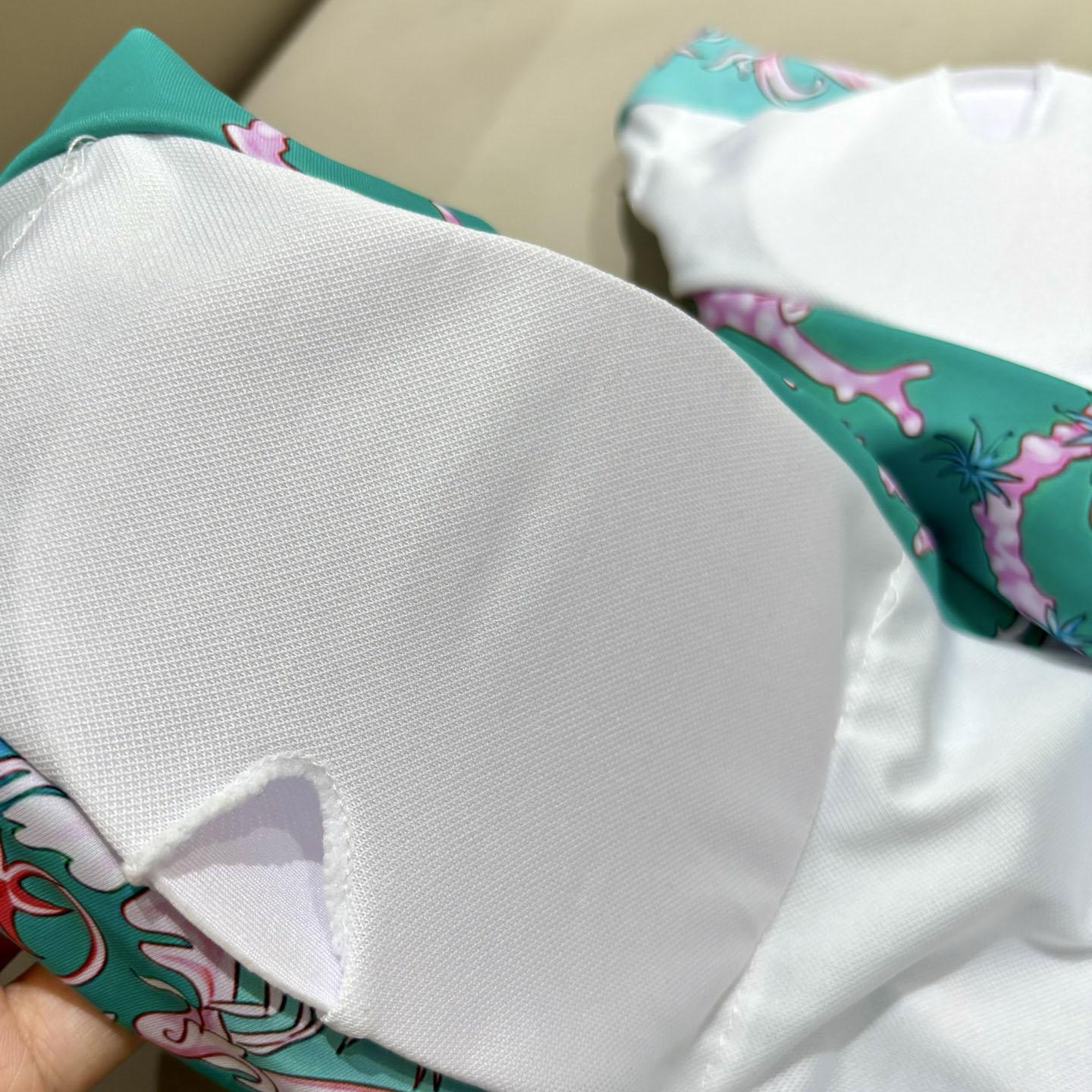 Versace Underwater Barocco Print Bodysuit - FashionPlug