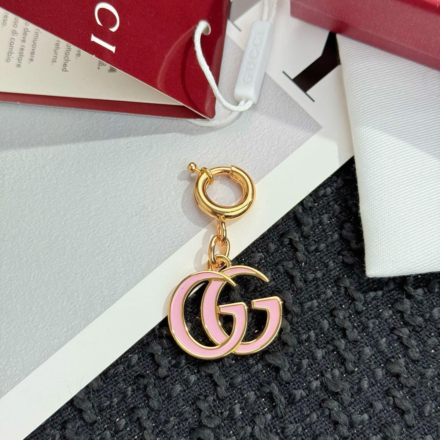 Gucci Double G Bag Charm - FashionPlug