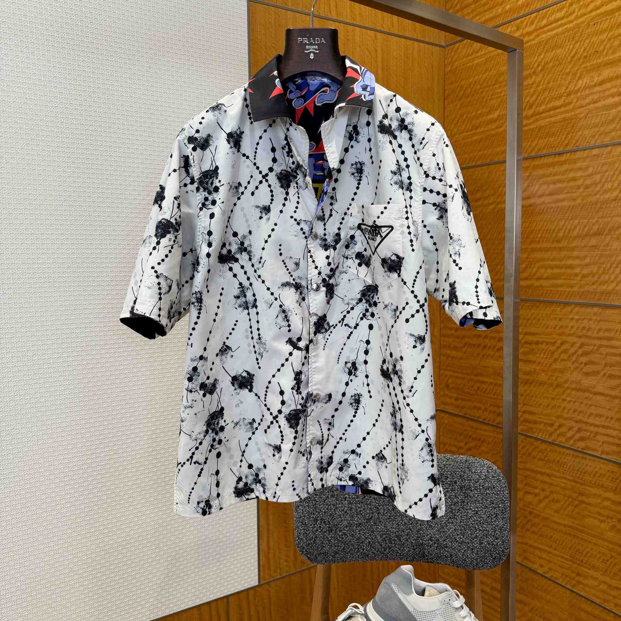 Prada Timecapsule Printed Cotton Shirt - FashionPlug