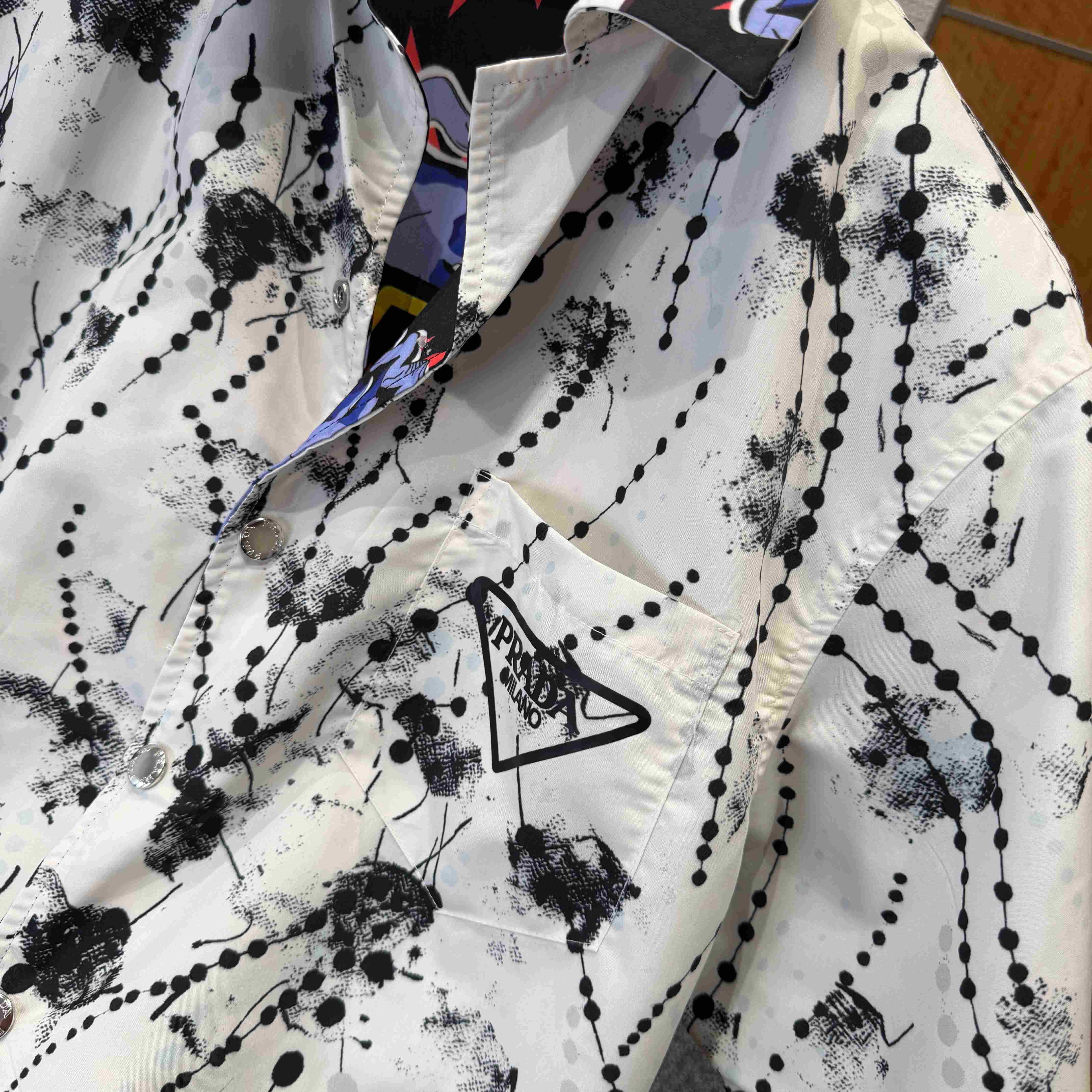 Prada Timecapsule Printed Cotton Shirt - FashionPlug