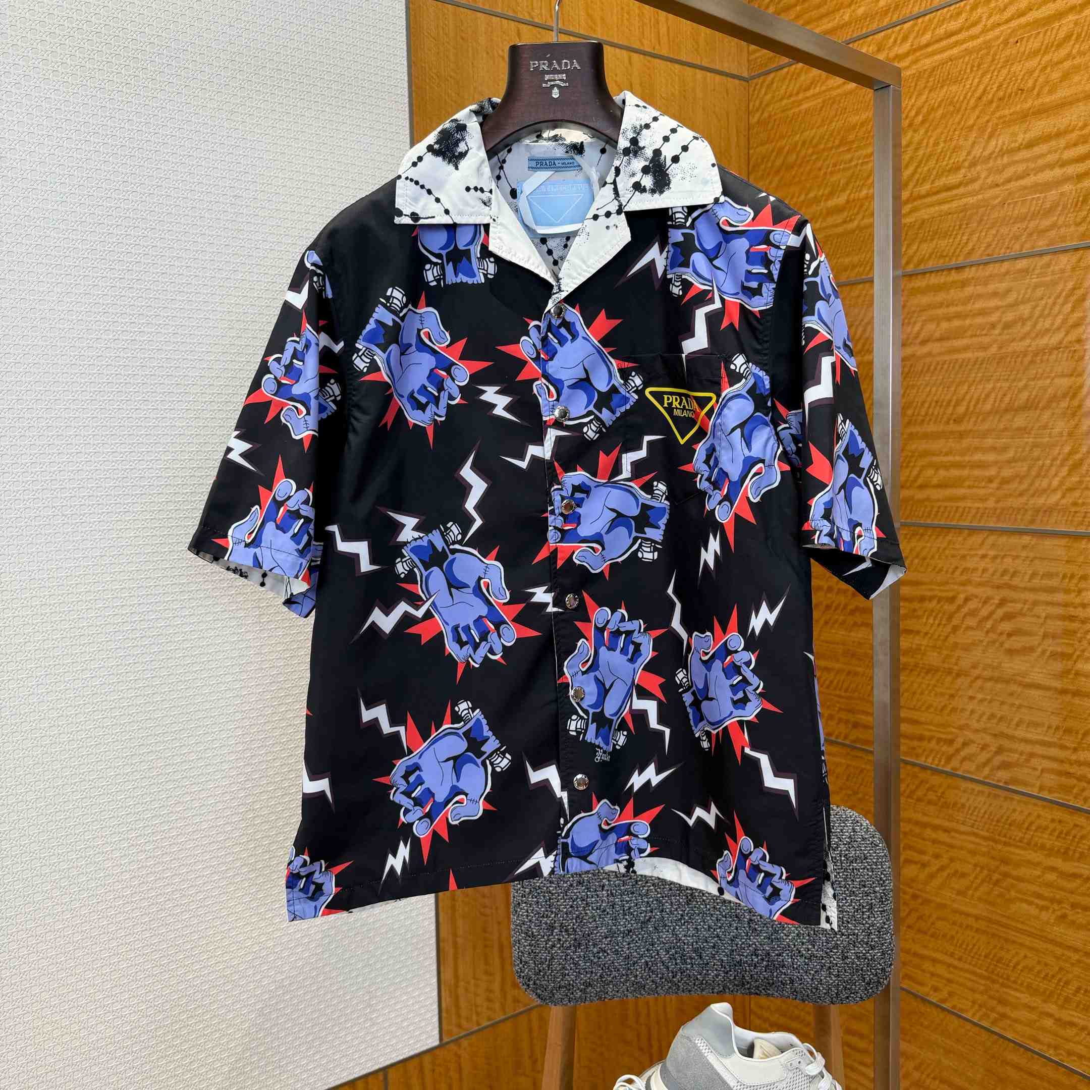 Prada Timecapsule Printed Cotton Shirt - FashionPlug