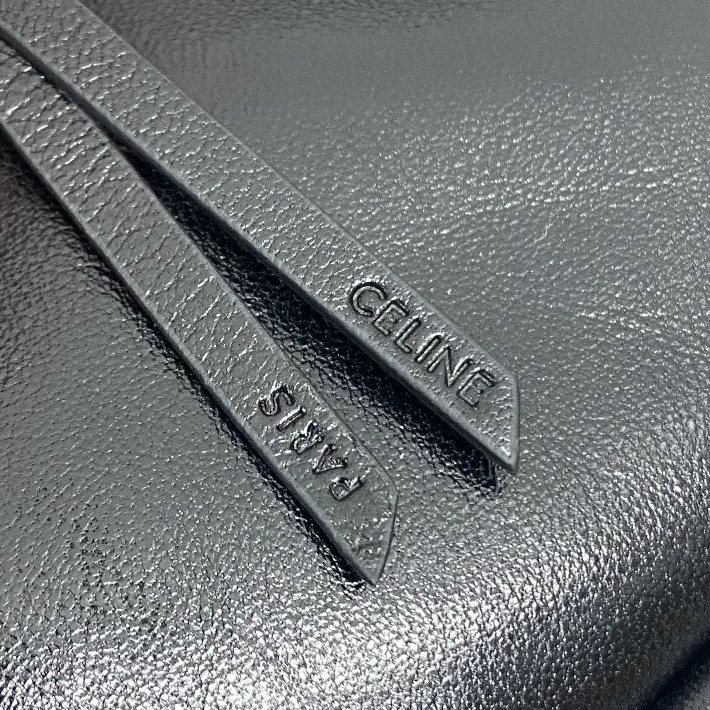 Celine HALFMOON SOFT TRIOMPHE BAG IN SUPPLE SHINY LAMBSKIN - FashionPlug