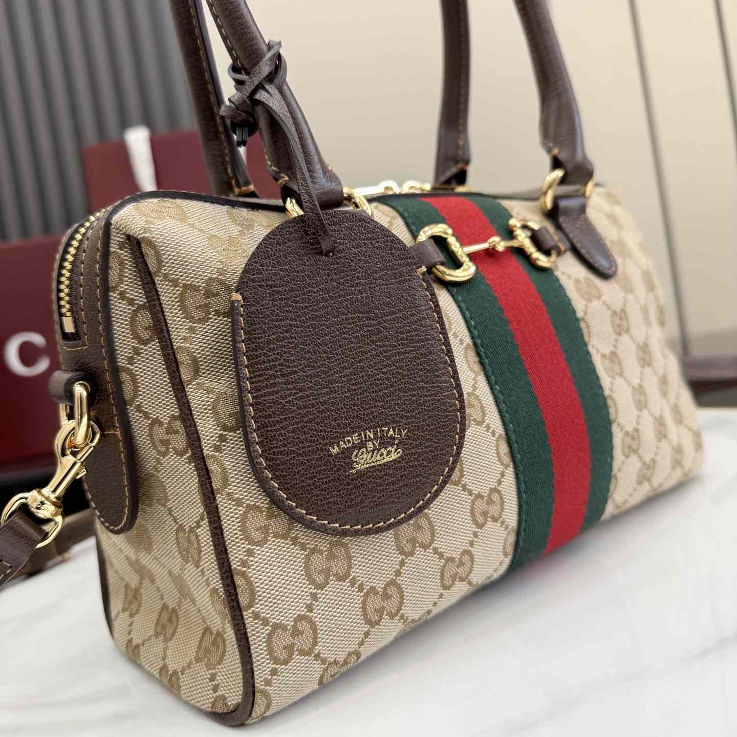 Gucci Borsetto Medium Boston Bag - FashionPlug