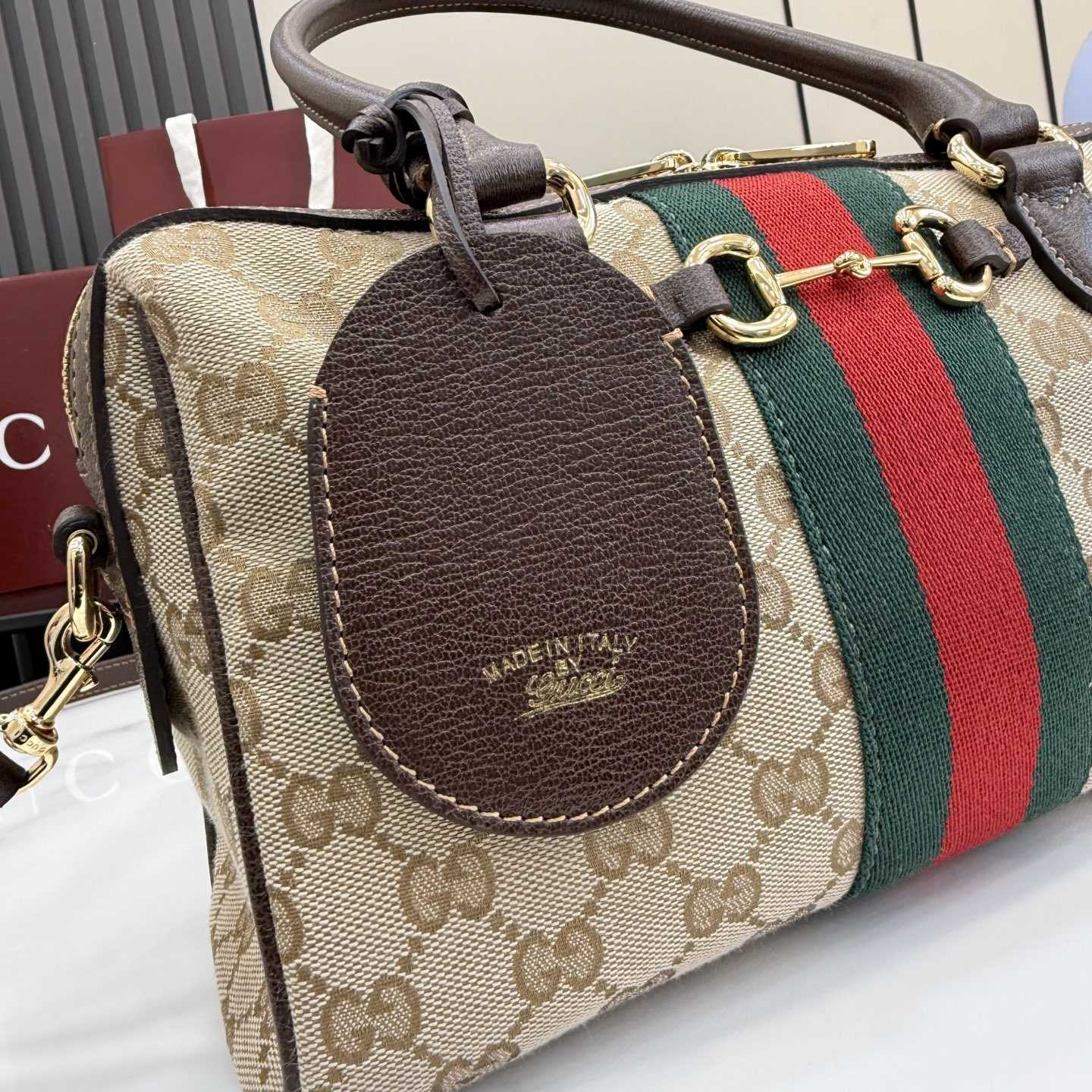 Gucci Borsetto Medium Boston Bag - FashionPlug