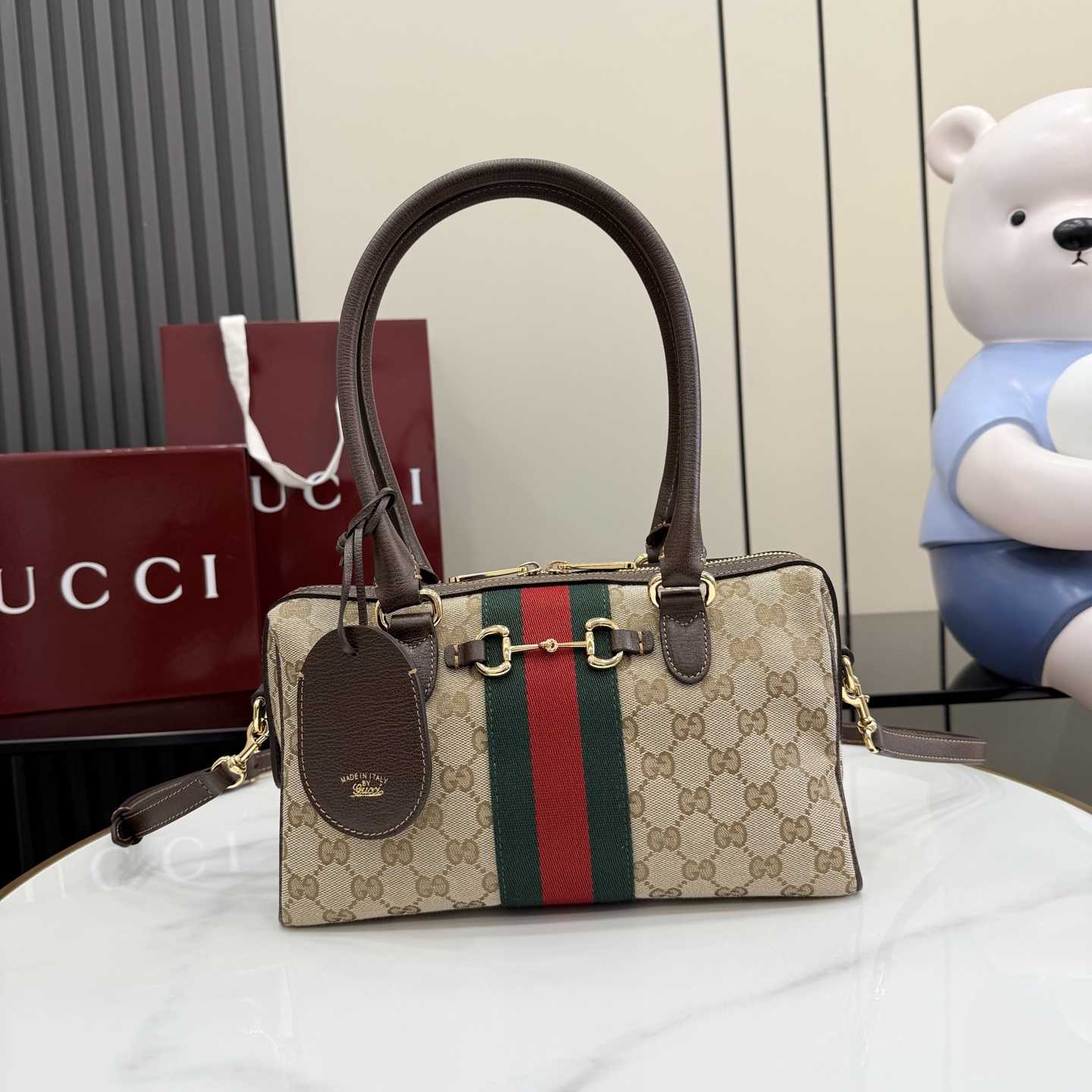 Gucci Borsetto Medium Boston Bag - FashionPlug
