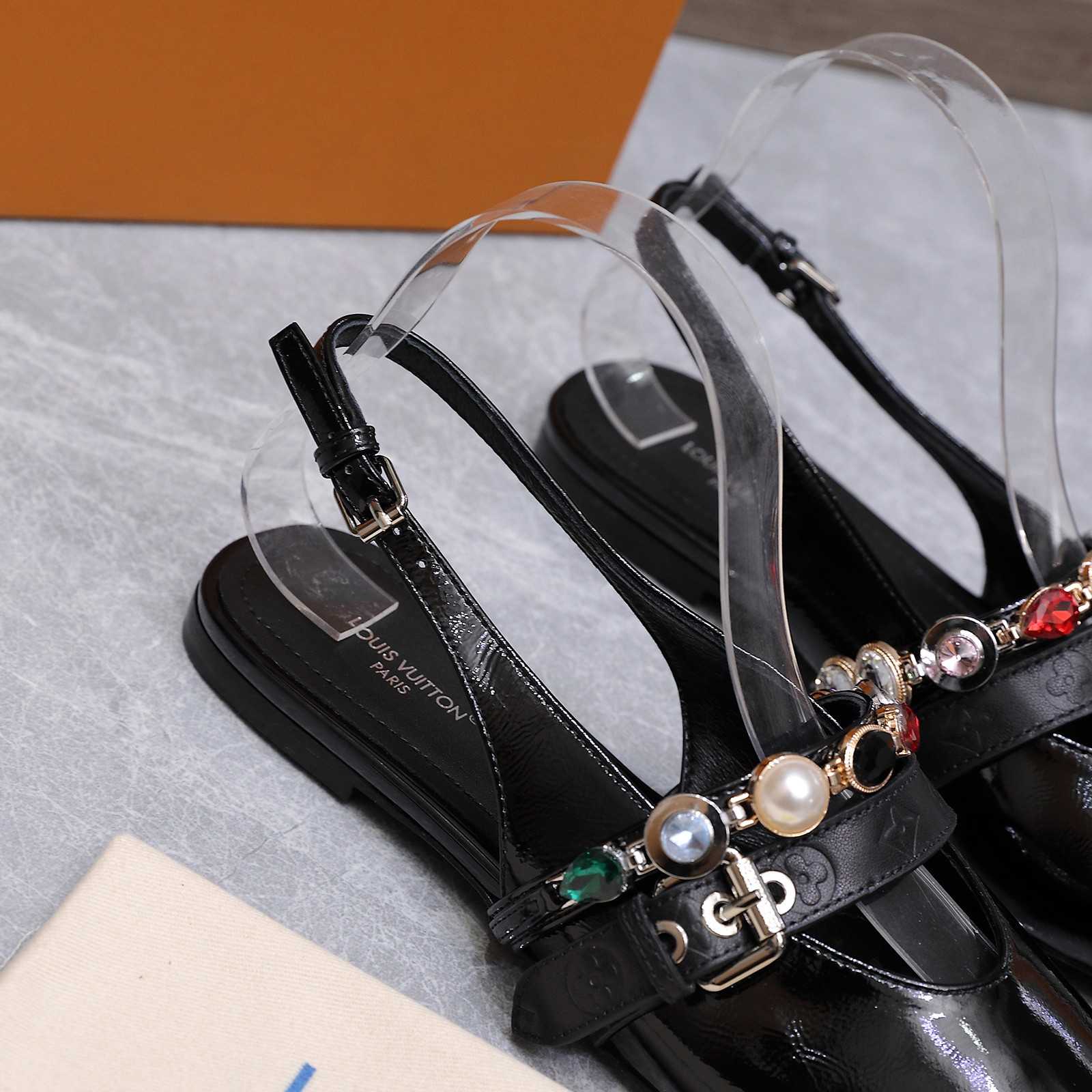 Louis Vuitton LV Vibe Slingback Flat Ballerina   1AIU07 - FashionPlug