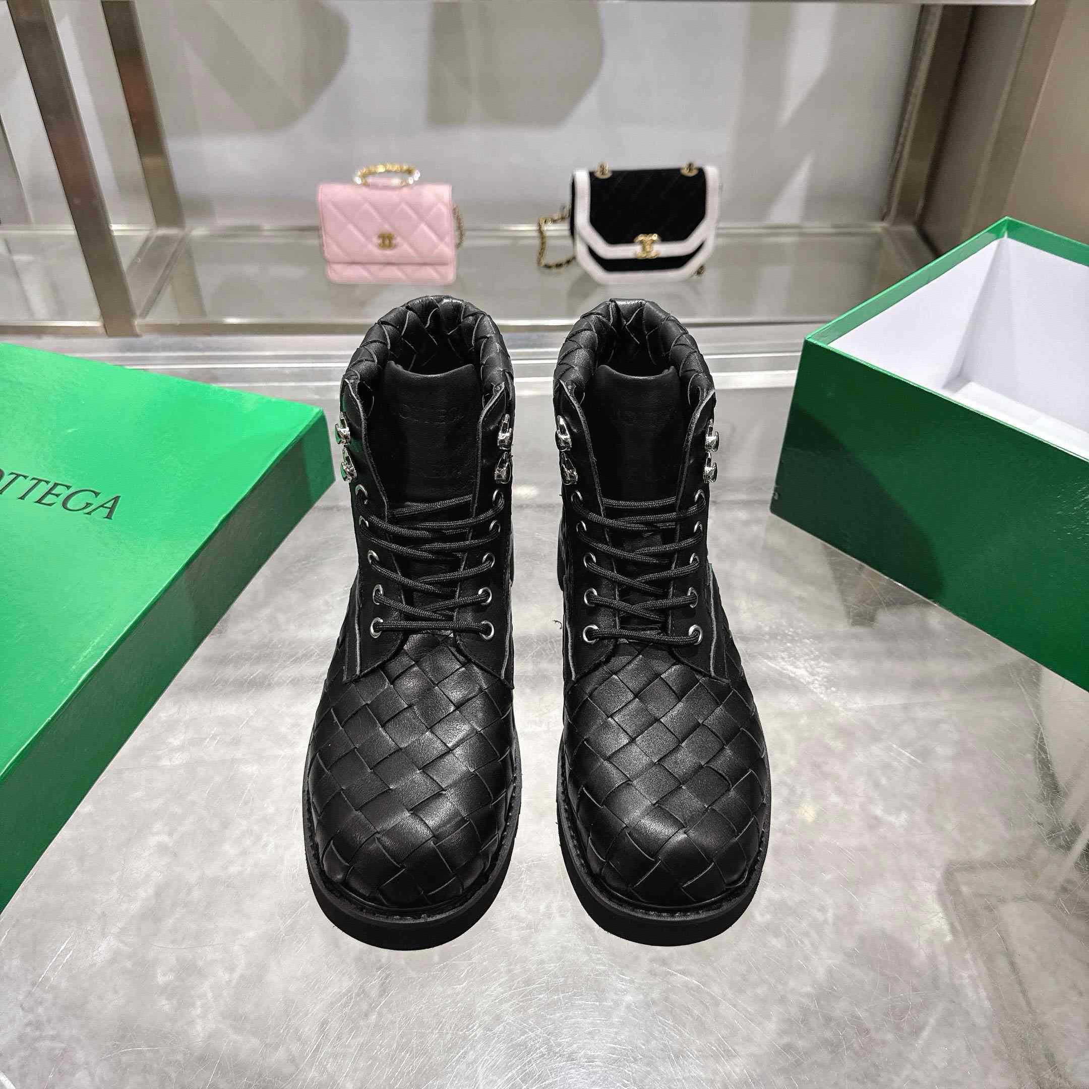 Bottega Veneta Haddock Lace-Up Ankle Boot - FashionPlug