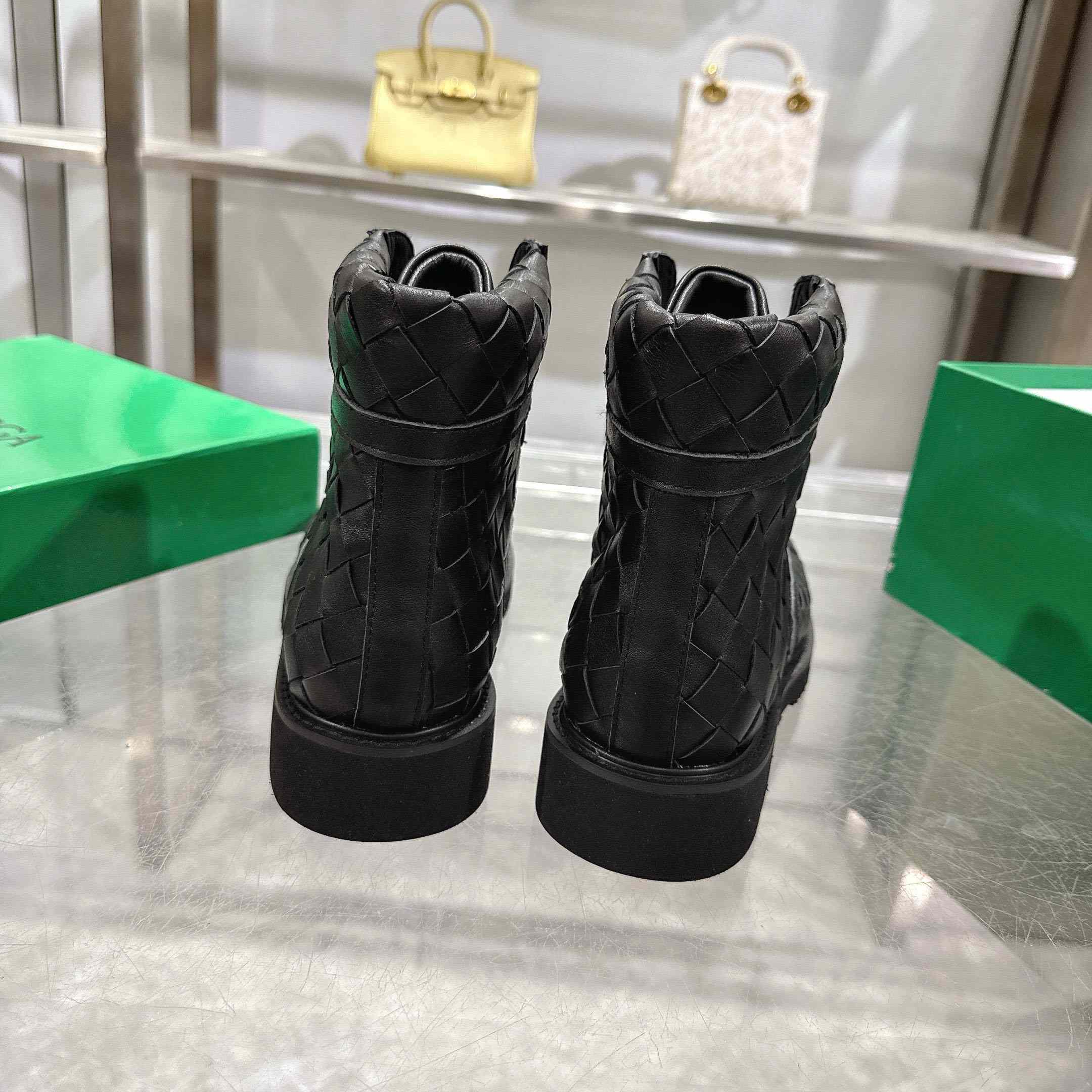 Bottega Veneta Haddock Lace-Up Ankle Boot - FashionPlug