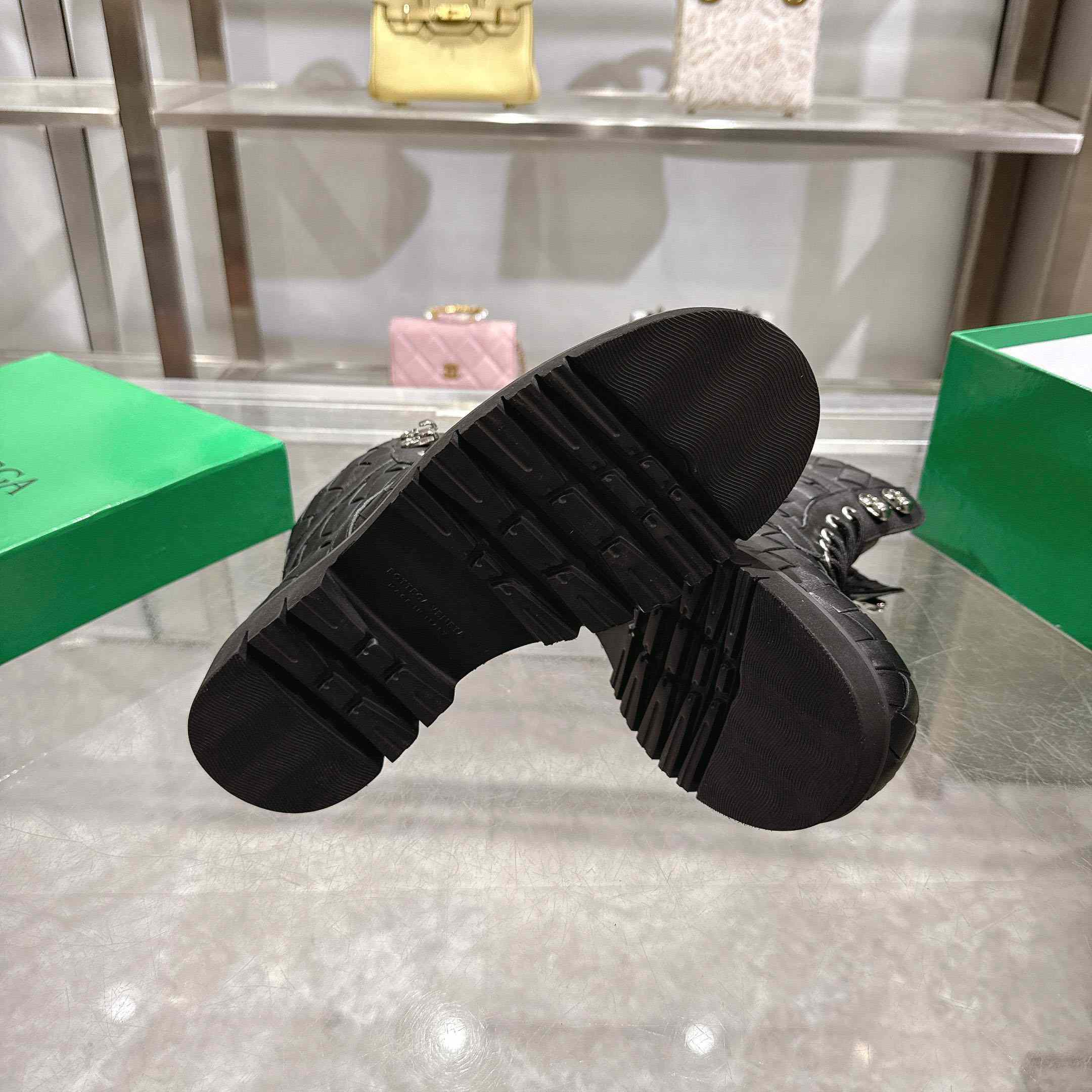 Bottega Veneta Haddock Lace-Up Ankle Boot - FashionPlug