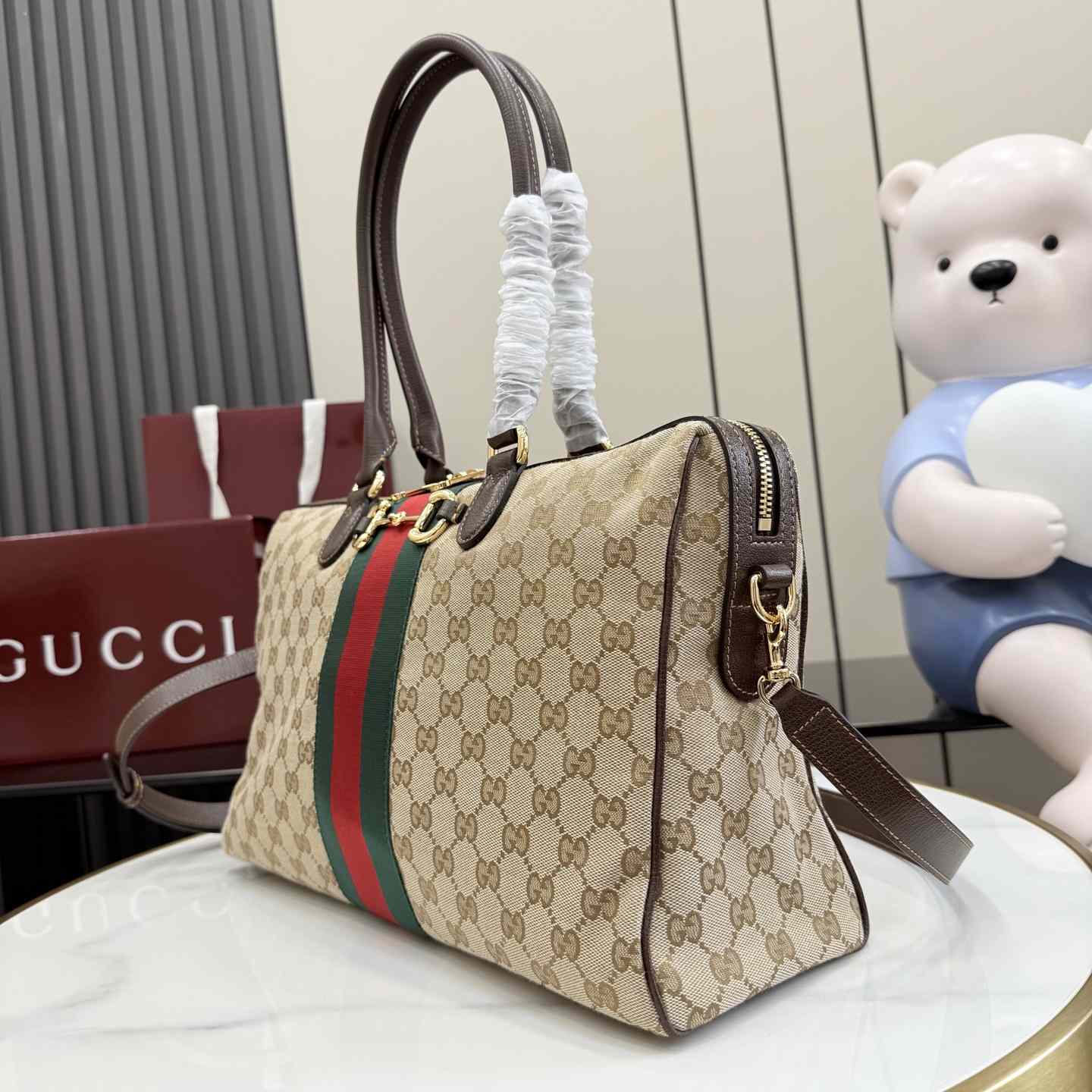 Gucci Borsetto Large Boston Bag - FashionPlug